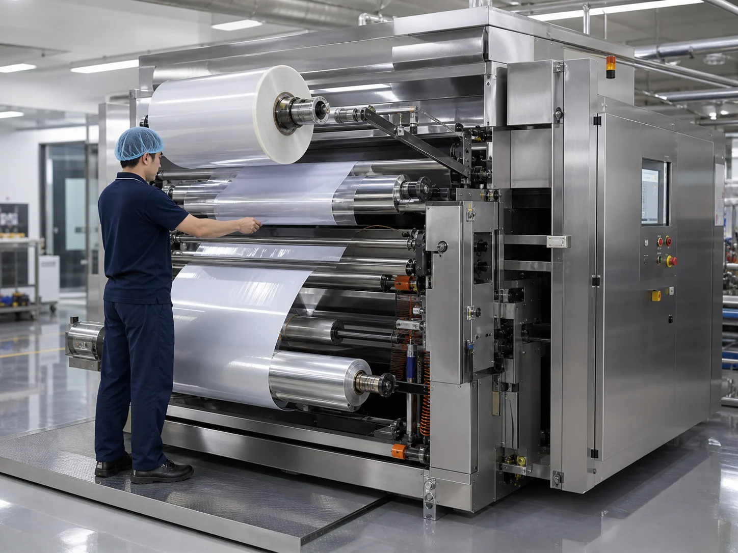 Flexible packaging lamination machine