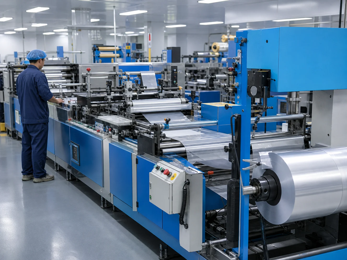 Automated pouch making line