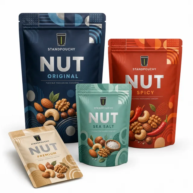 Matte Resealable Nut Packaging Bag