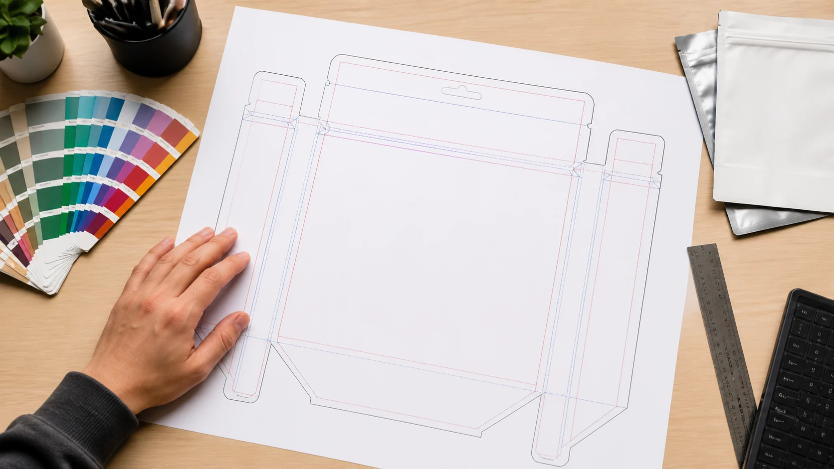 Custom Pouch Dieline Guide guide