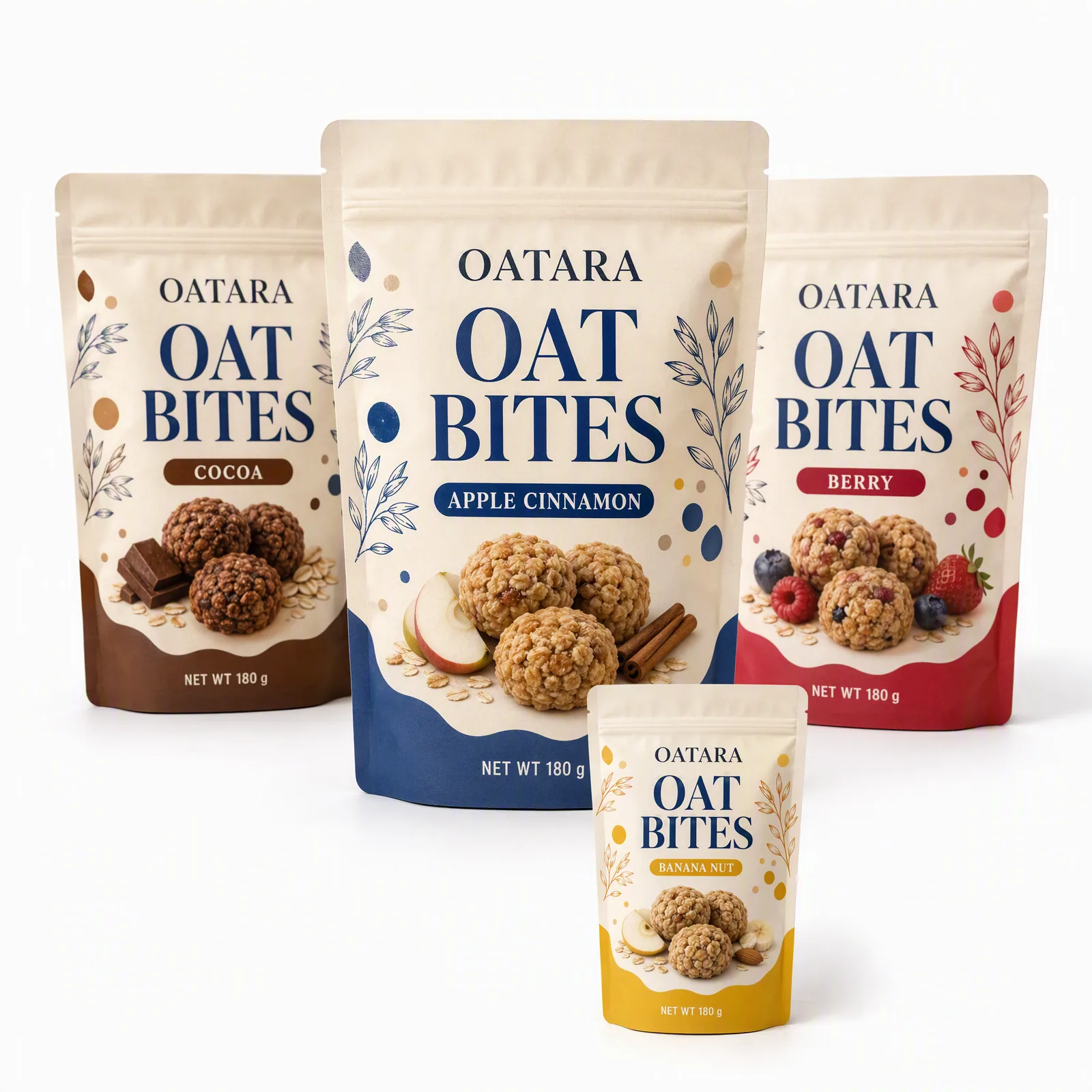 StandPouchy oat bites pouch artwork reference