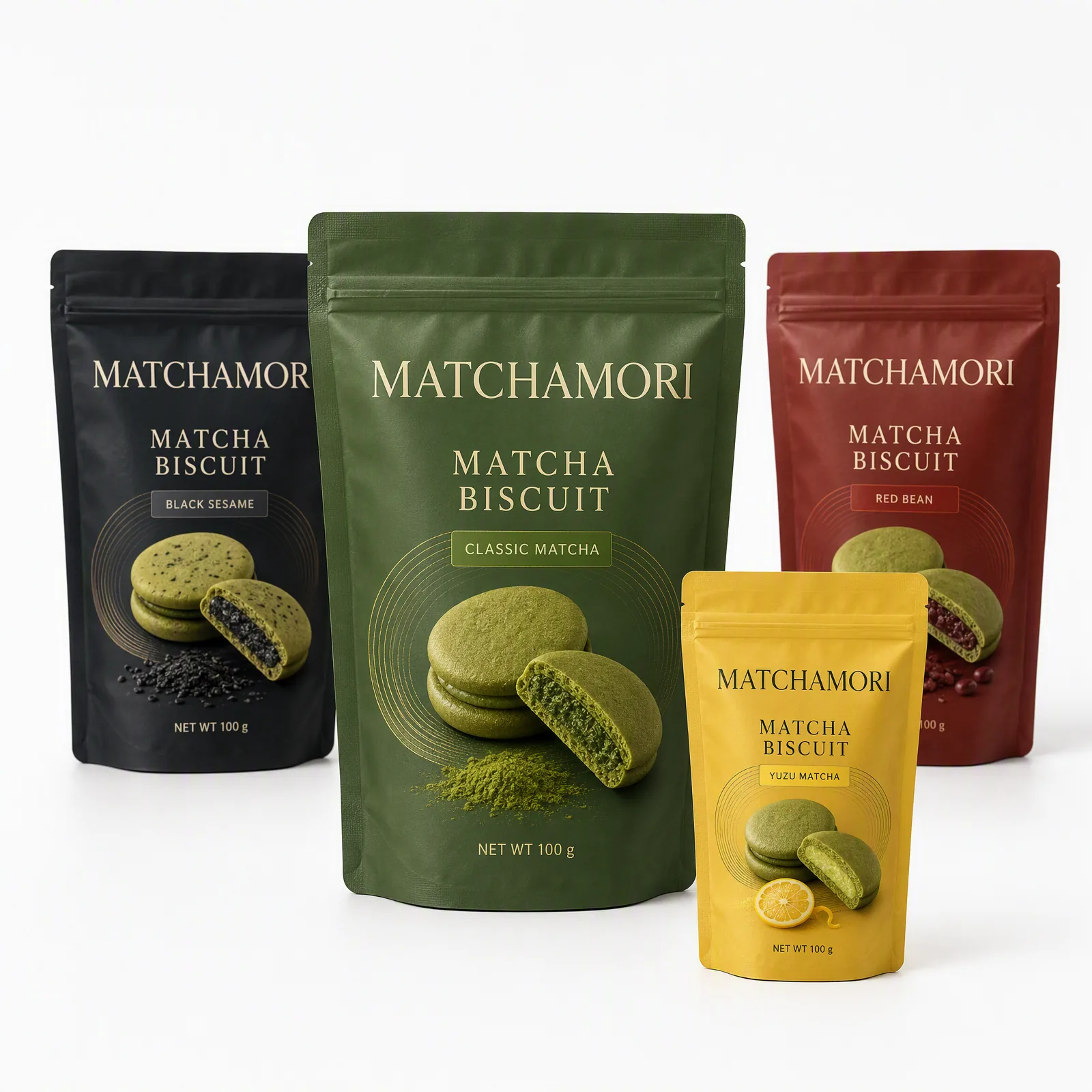 matcha biscuits pouch artwork SP-SN334