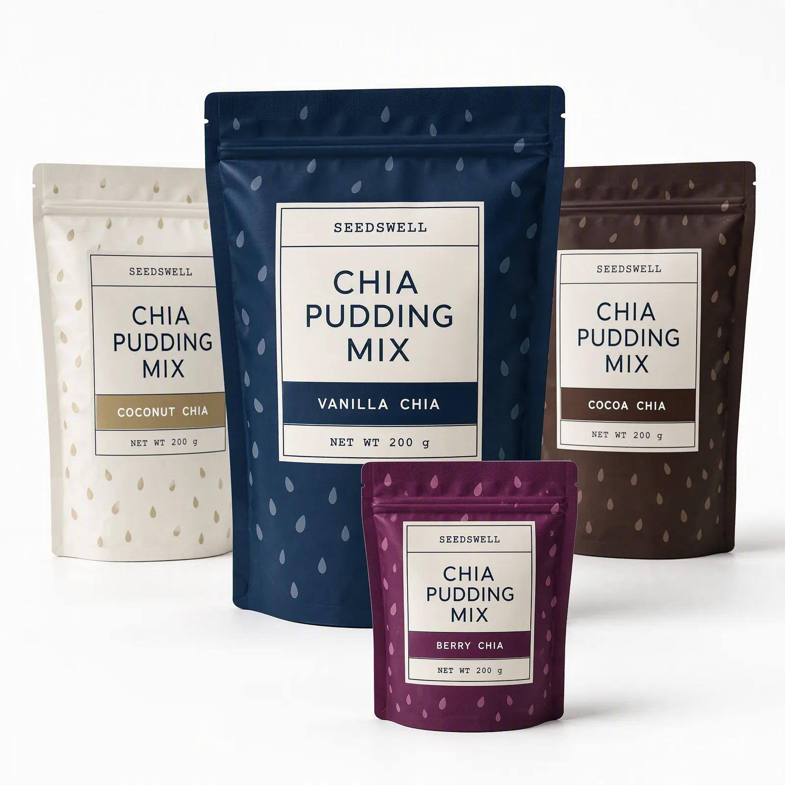 StandPouchy chia mix pouch artwork reference