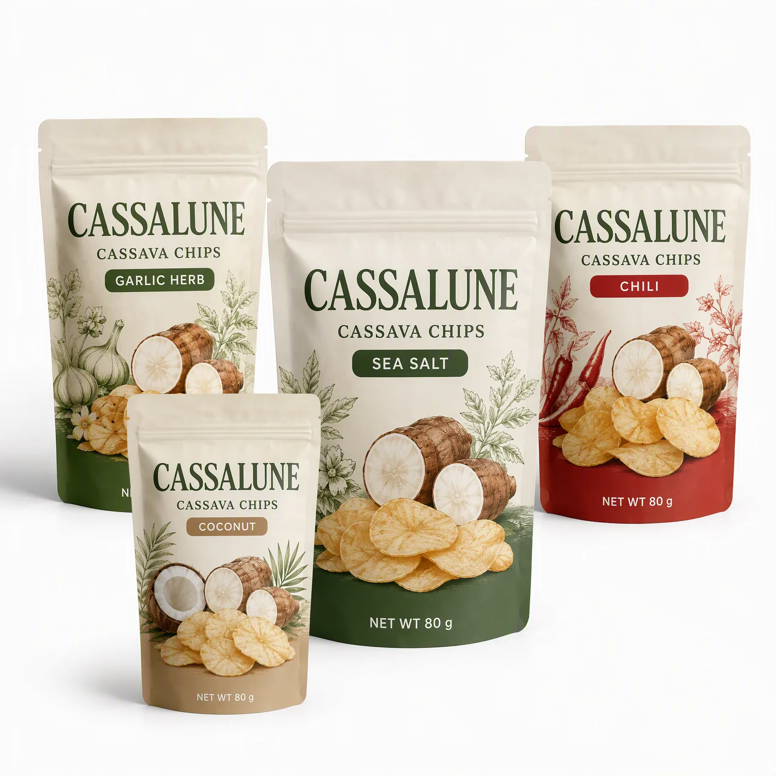cassava chips pouch artwork SP-SN344