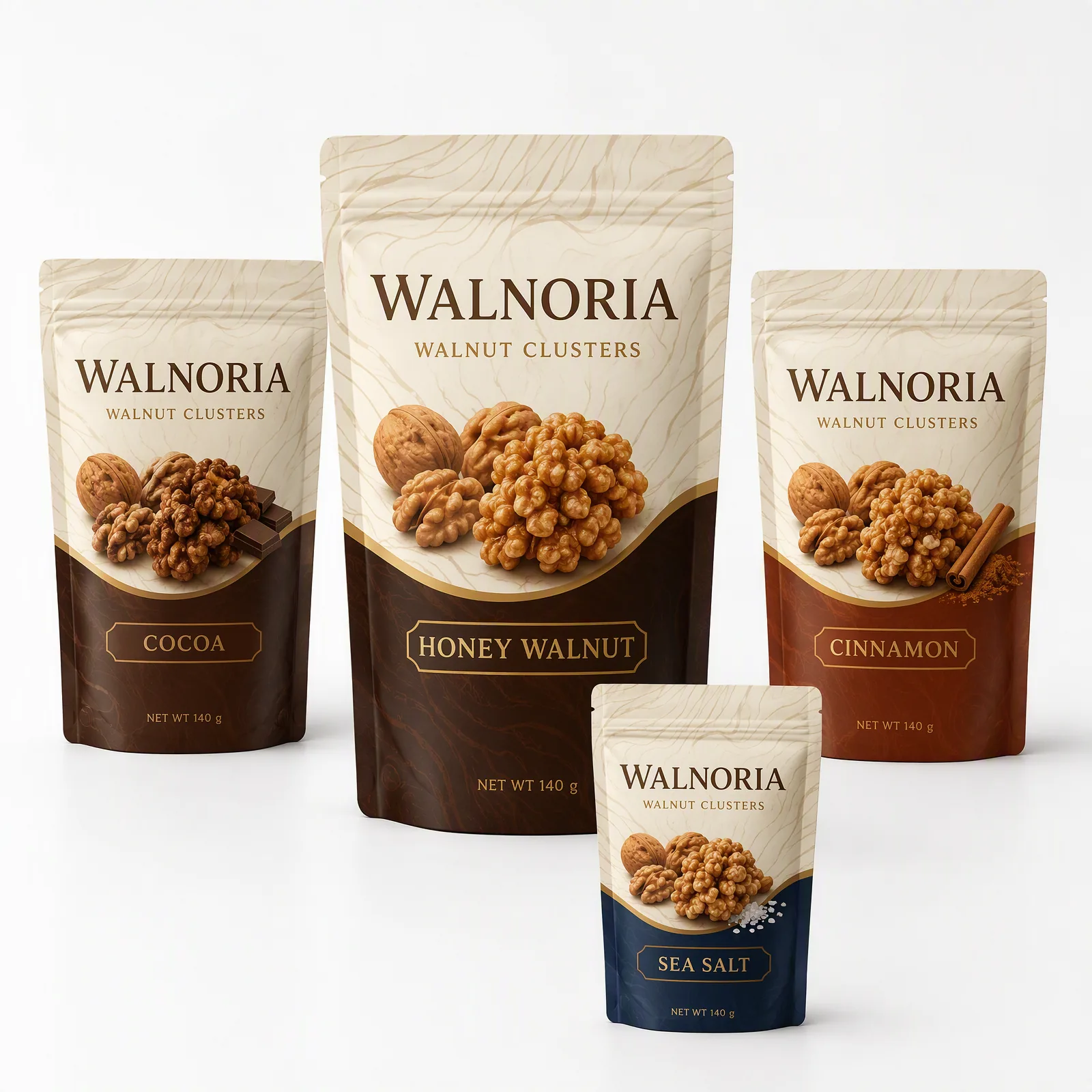 walnut clusters pouch artwork SP-SN361