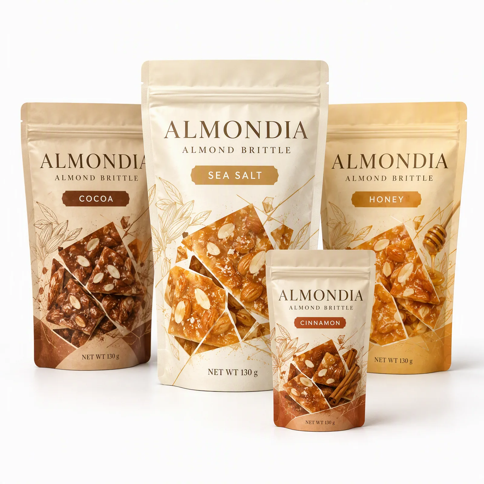 almond brittle pouch artwork SP-SN363