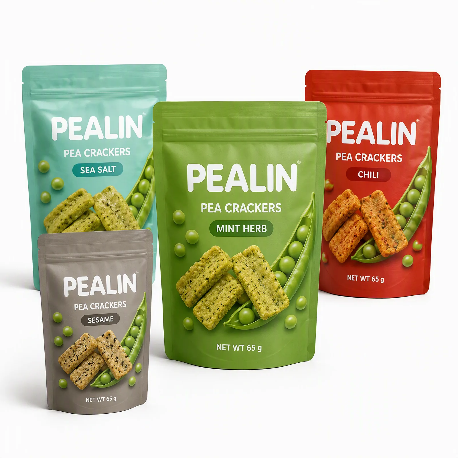 pea crackers pouch artwork SP-SN381