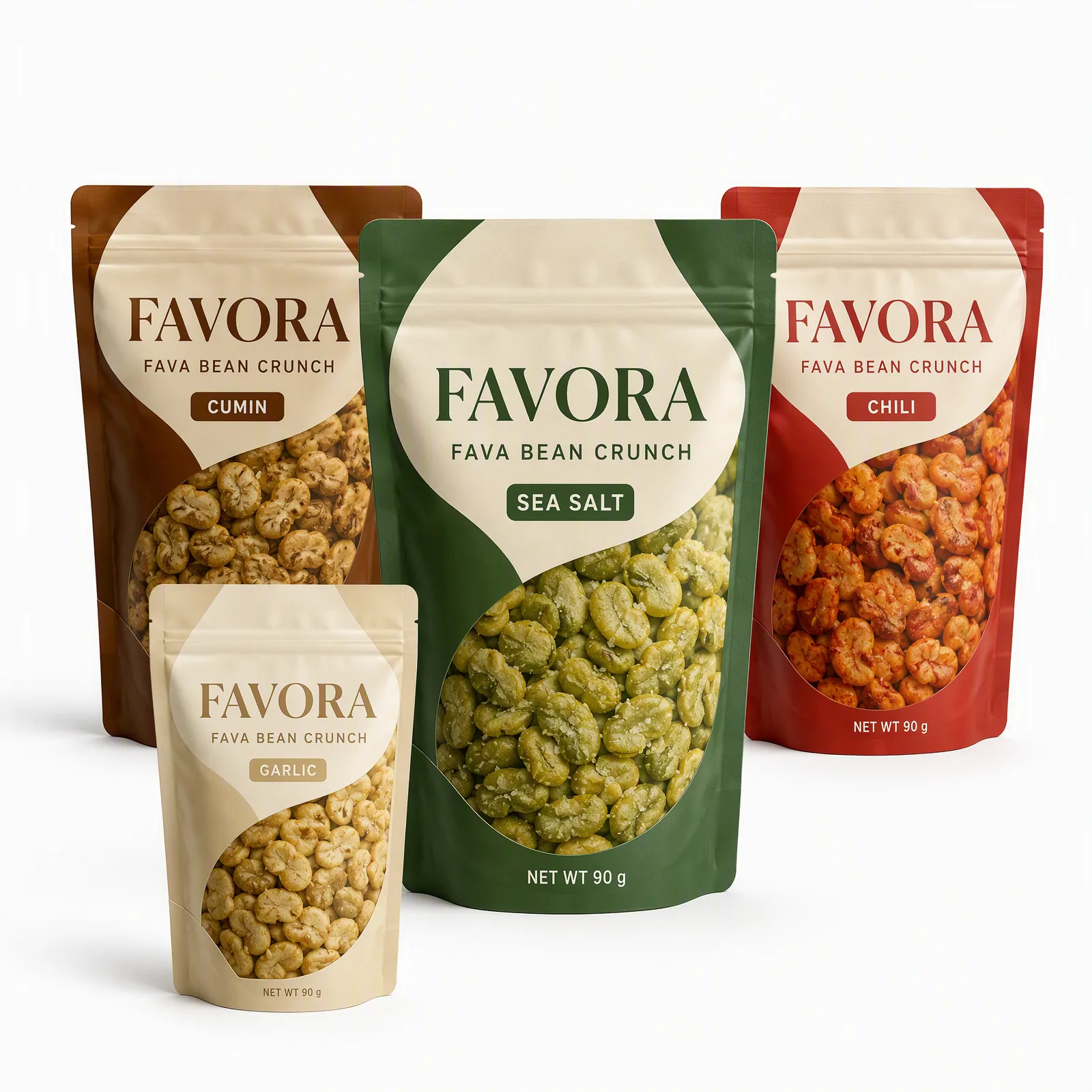 fava bean crunch pouch artwork SP-SN383