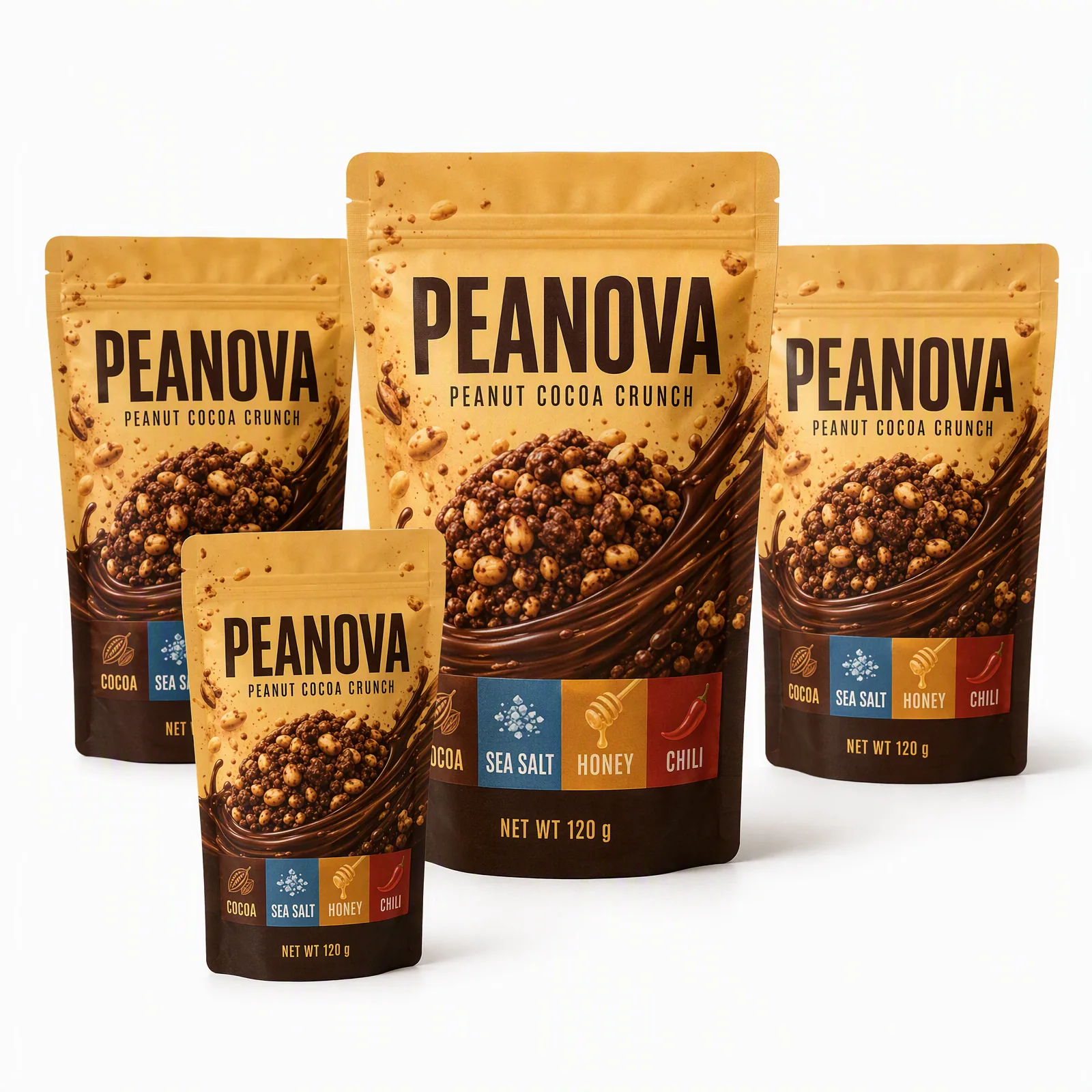 peanut cocoa crunch pouch artwork SP-SN395