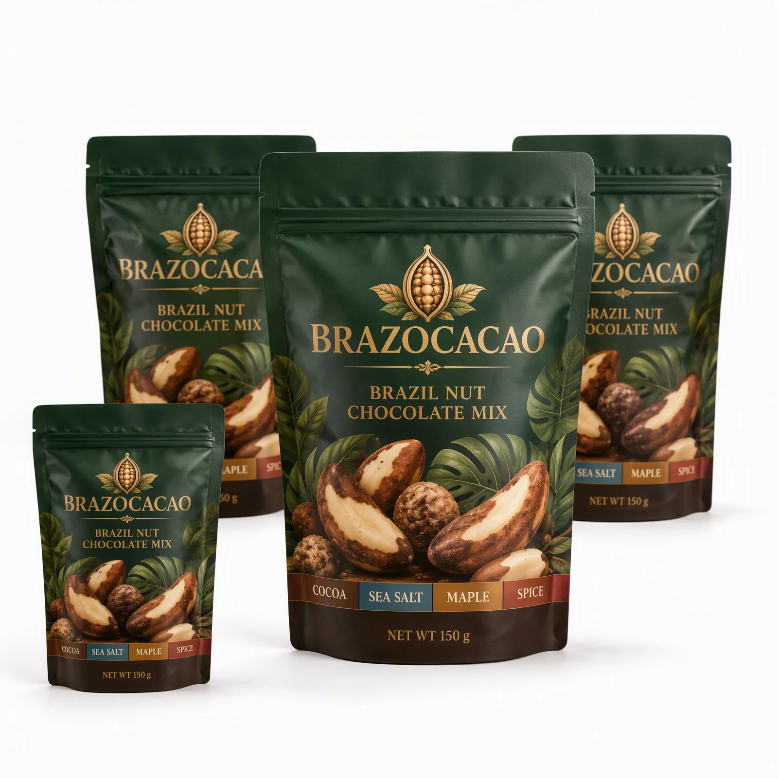 Brazil nut chocolate mix pouch artwork SP-SN396