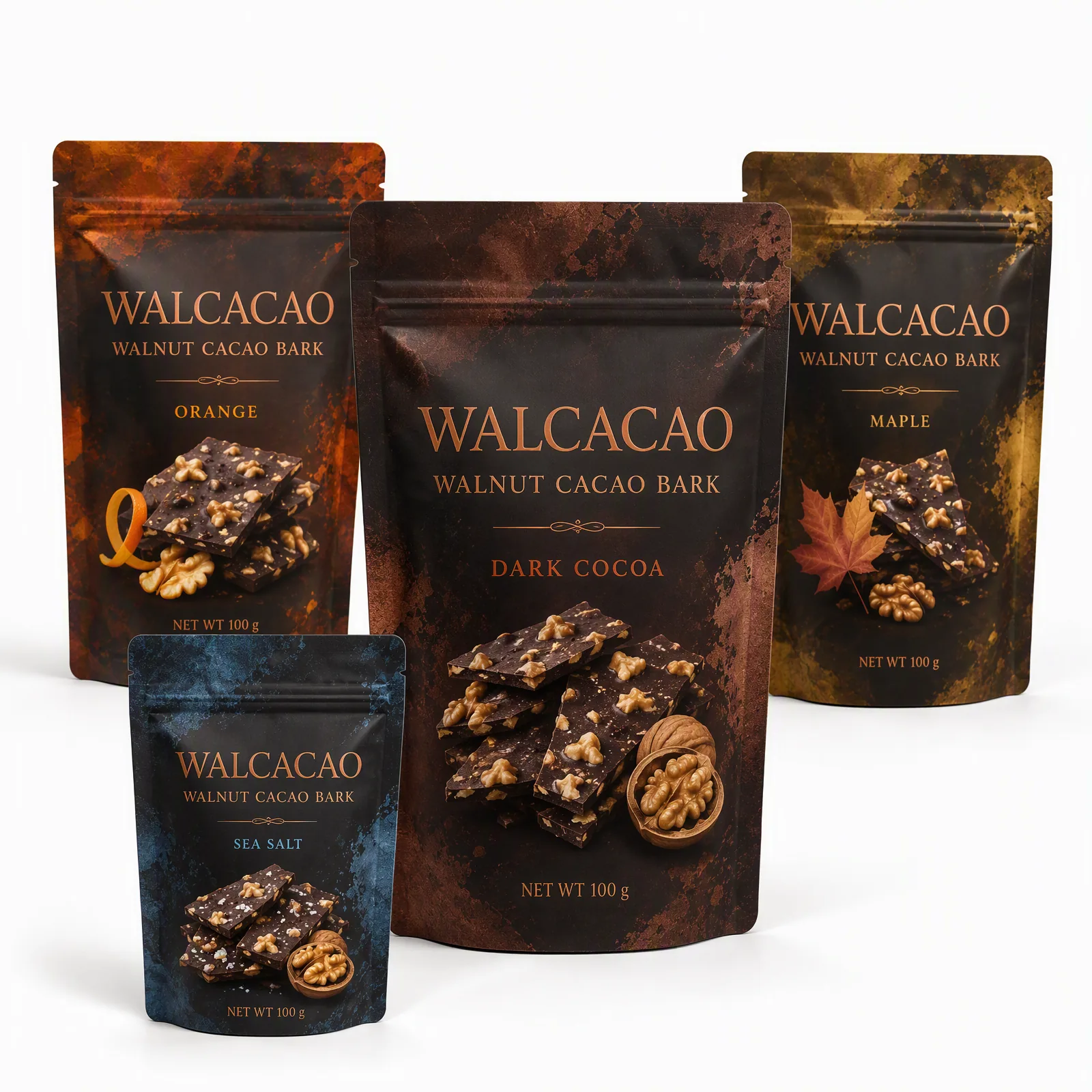 walnut cacao bark pouch artwork SP-SN404
