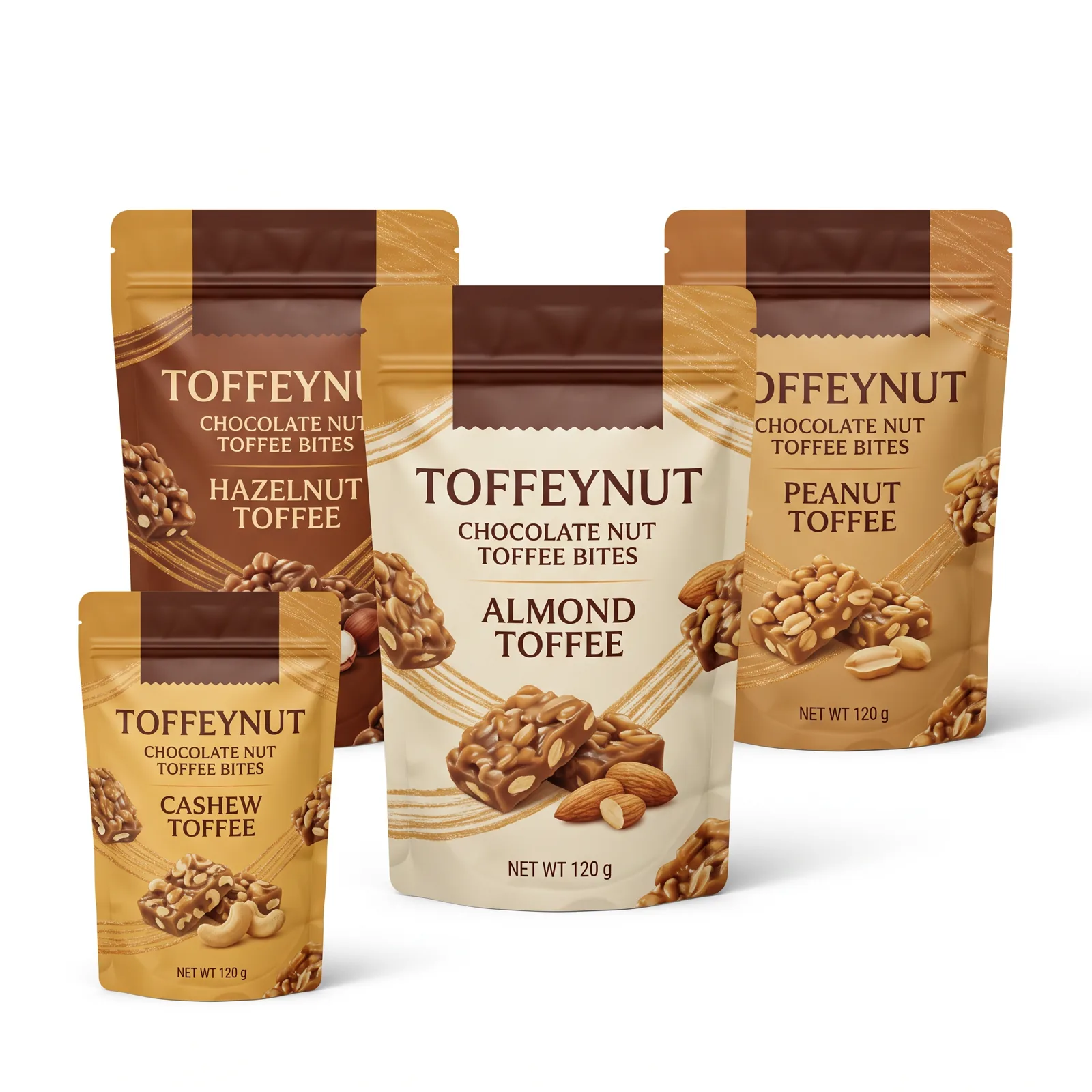 toffee chocolate nut bites pouch artwork SP-SN419