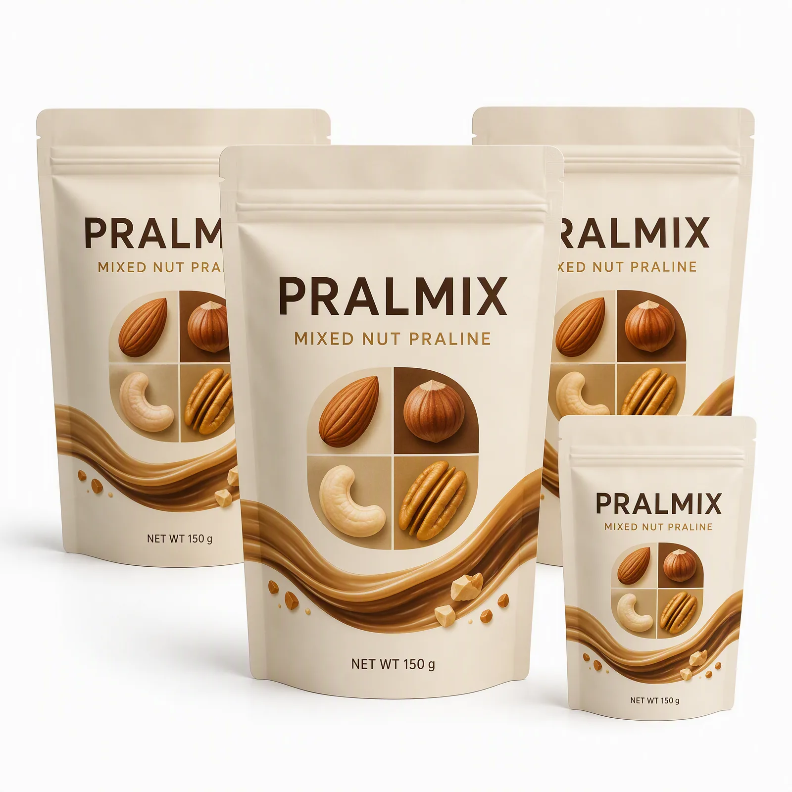 mixed nut praline pouch artwork SP-SN421
