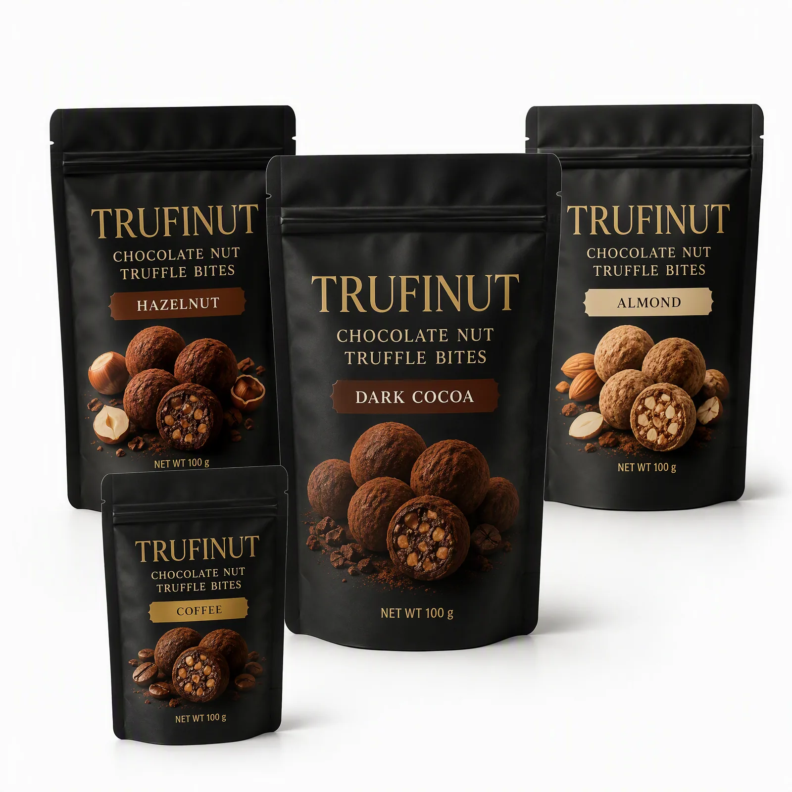 chocolate nut truffle bites pouch artwork SP-SN423