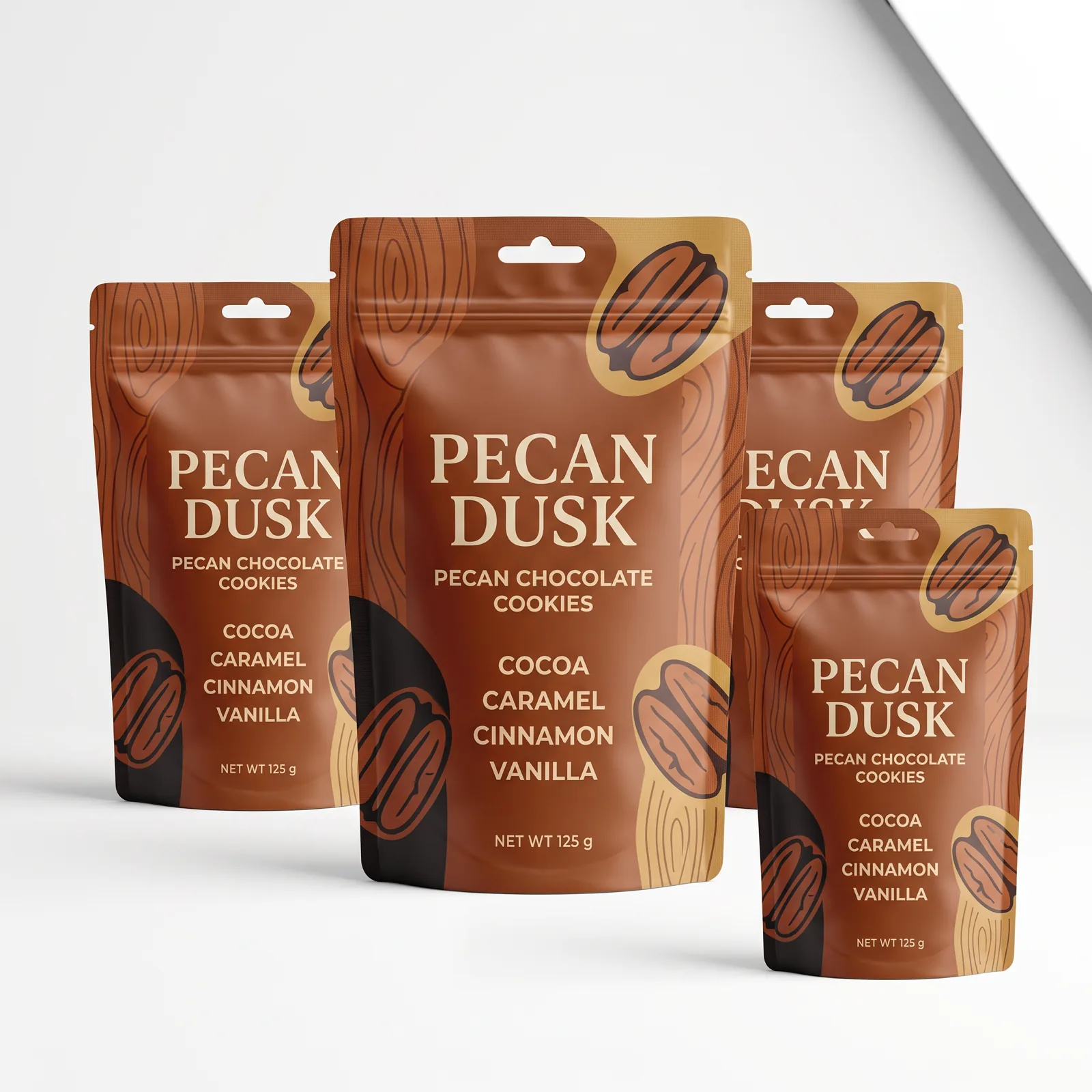 pecan chocolate cookies pouch artwork SP-SN429