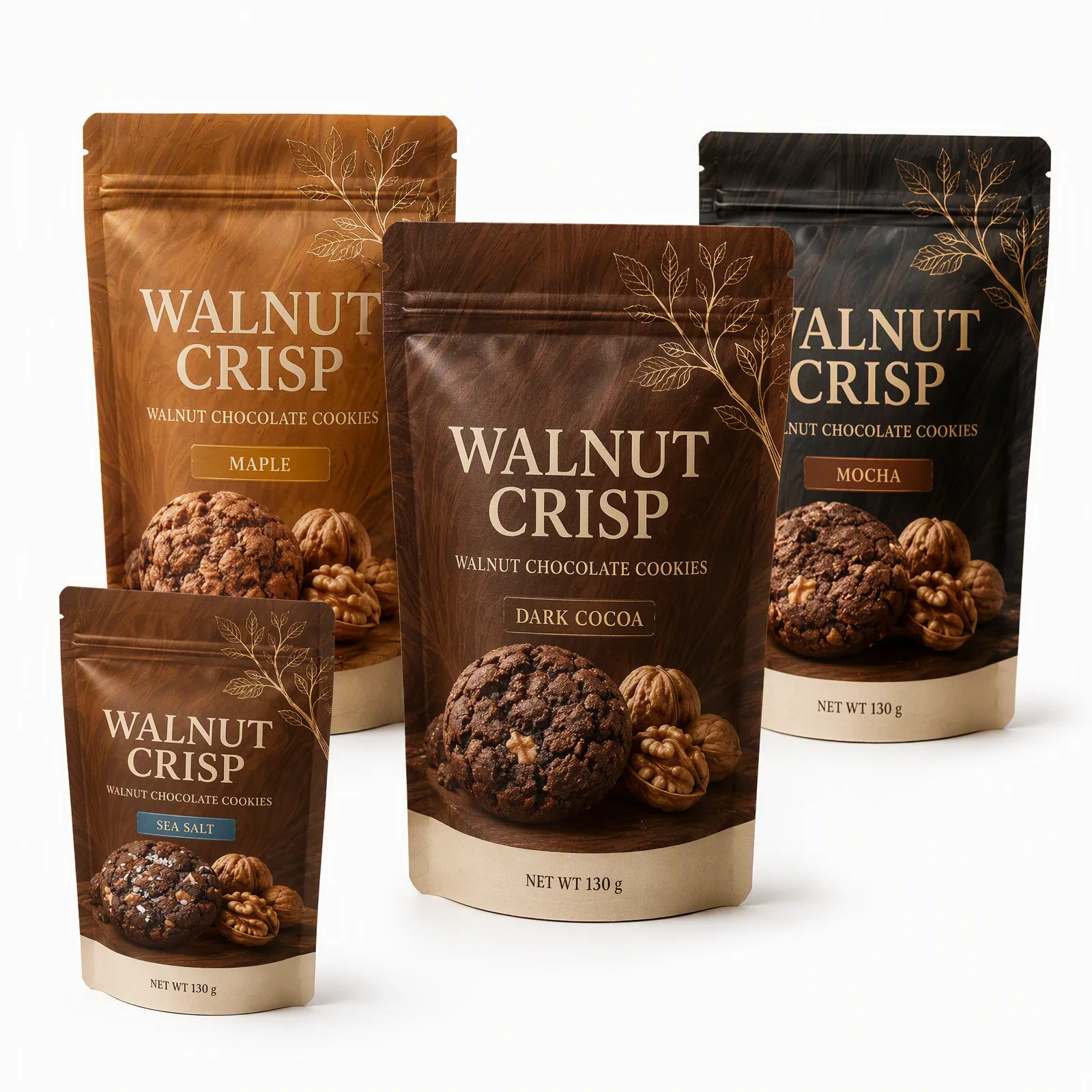 walnut chocolate cookies pouch artwork SP-SN431