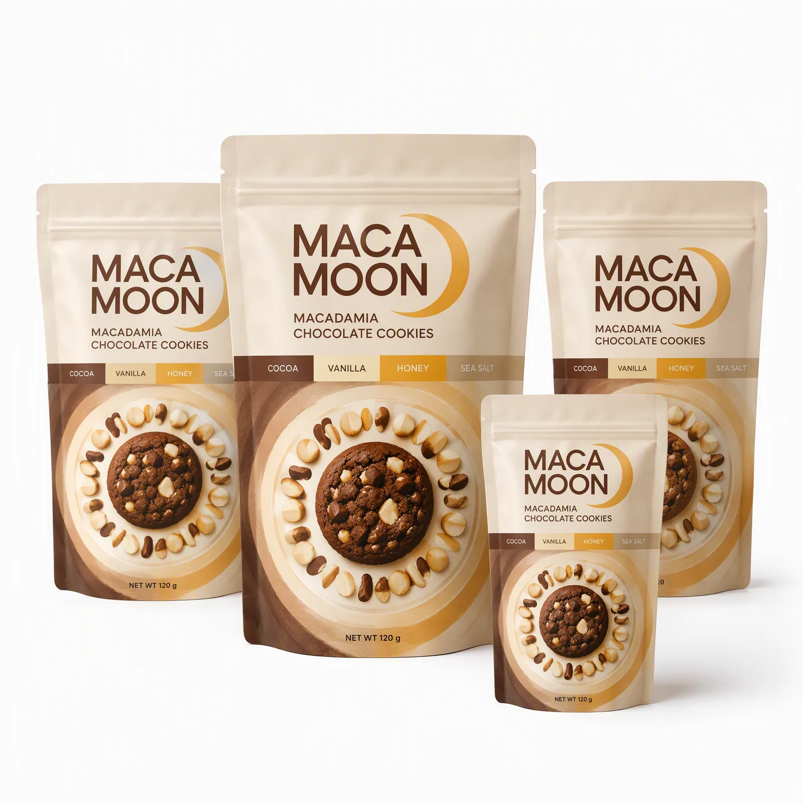 macadamia chocolate cookies pouch artwork SP-SN433