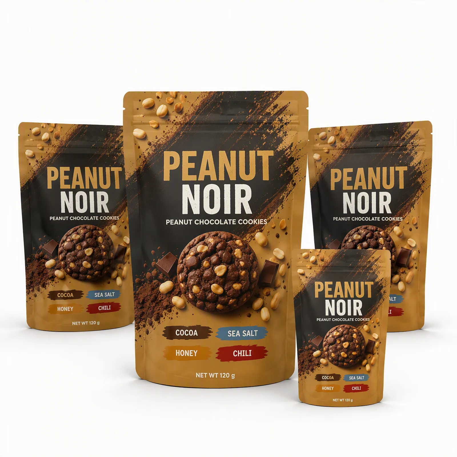 peanut chocolate cookies pouch artwork SP-SN434