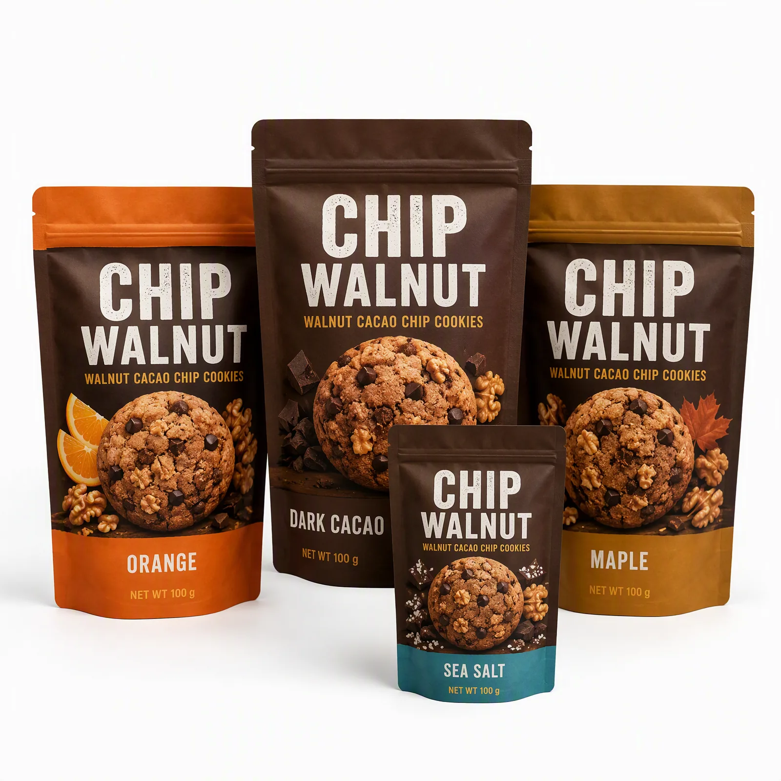 walnut cacao chip cookies pouch artwork SP-SN446