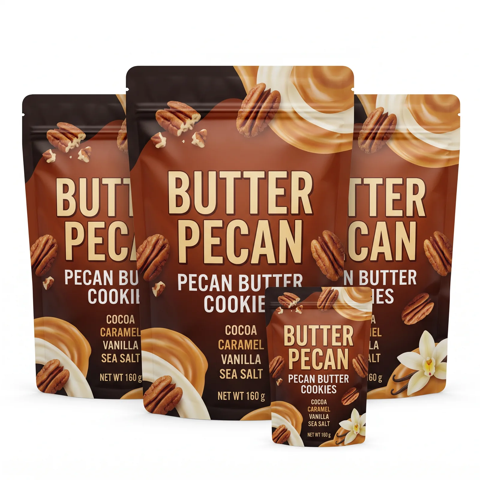 pecan butter cookies pouch artwork SP-SN449