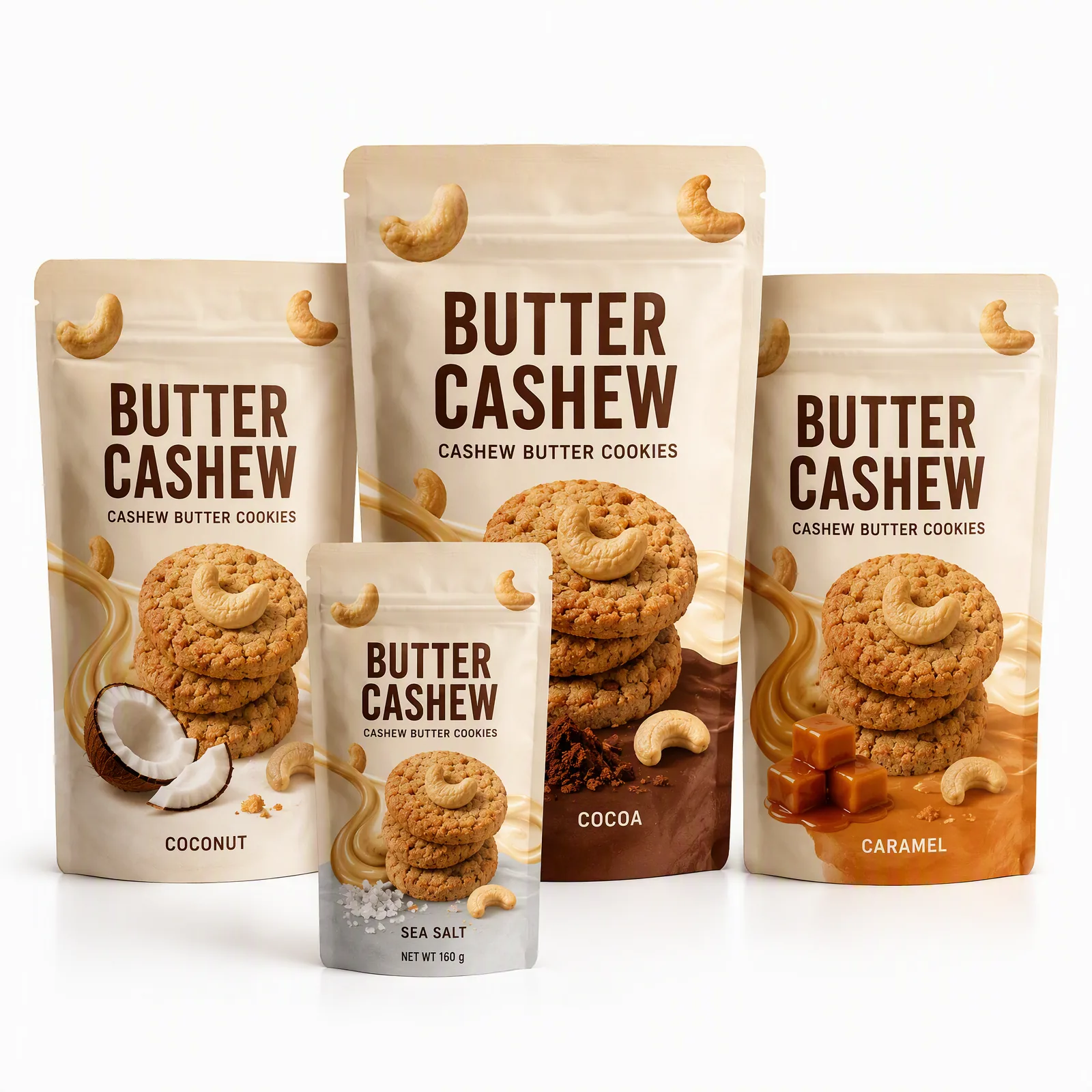 cashew butter cookies pouch artwork SP-SN452