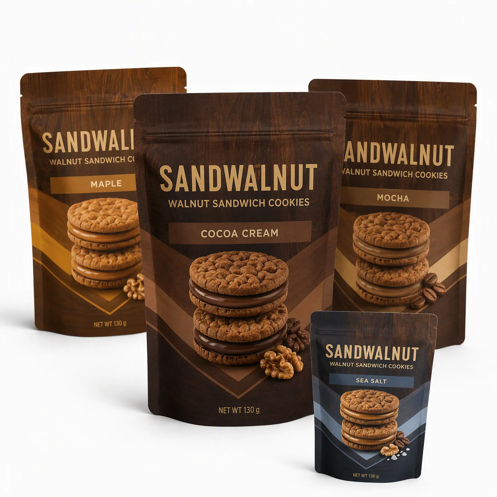 walnut sandwich cookies pouch artwork SP-SN453