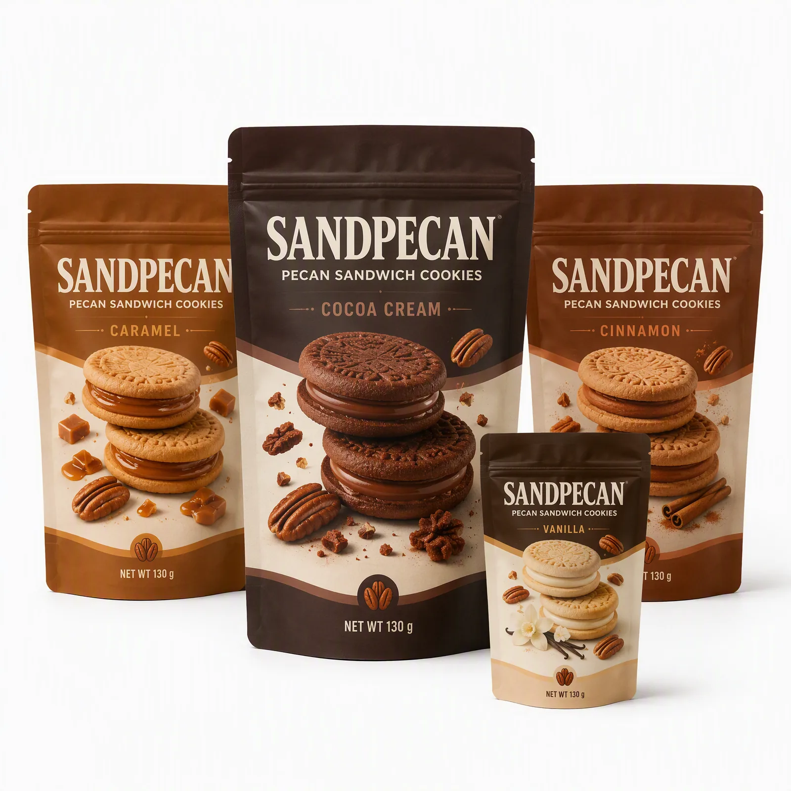 pecan sandwich cookies pouch artwork SP-SN456