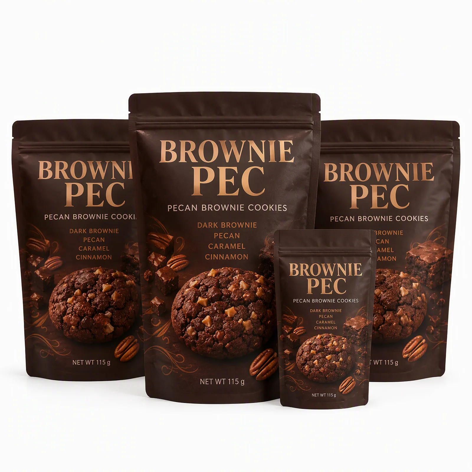 pecan brownie cookies pouch artwork SP-SN462