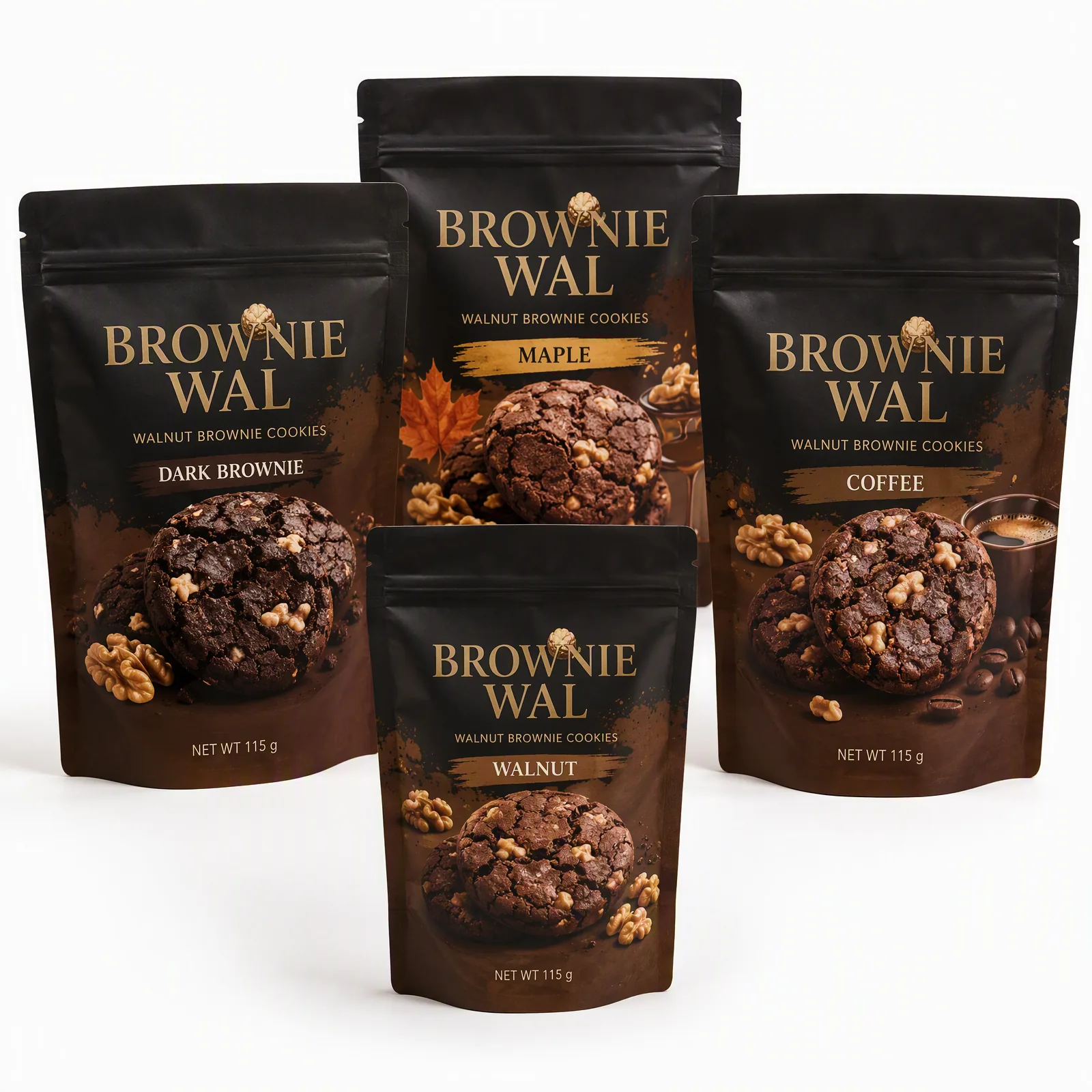 walnut brownie cookies pouch artwork SP-SN463