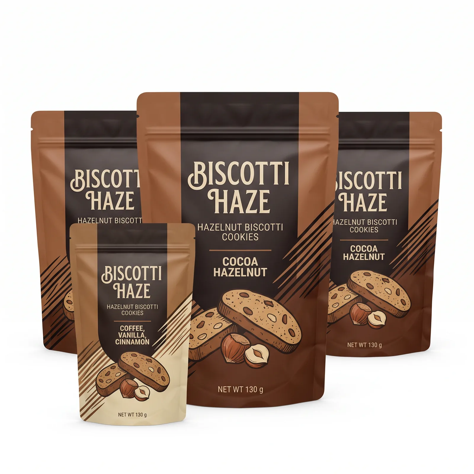 hazelnut biscotti cookies pouch artwork SP-SN465