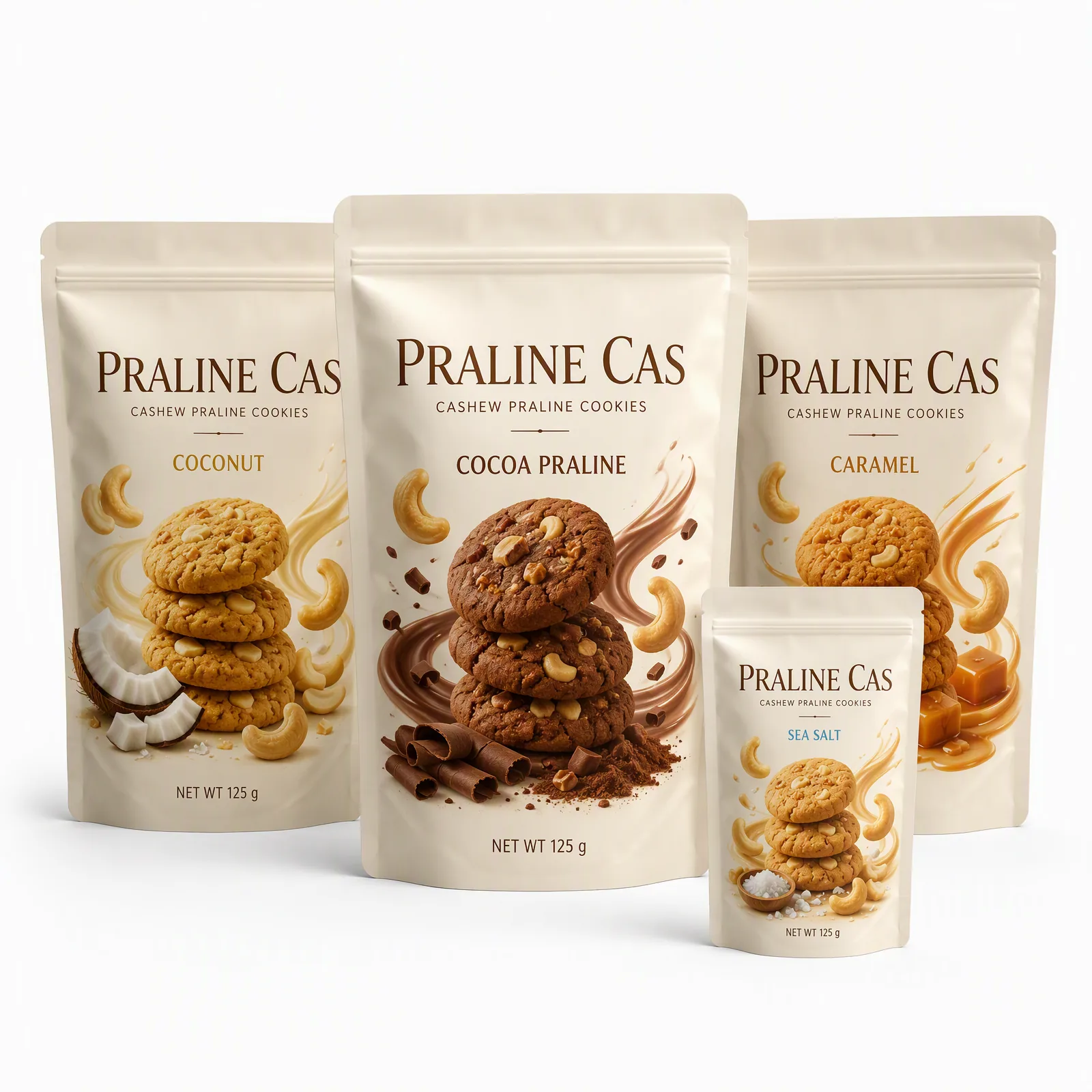 cashew praline cookies pouch artwork SP-SN466