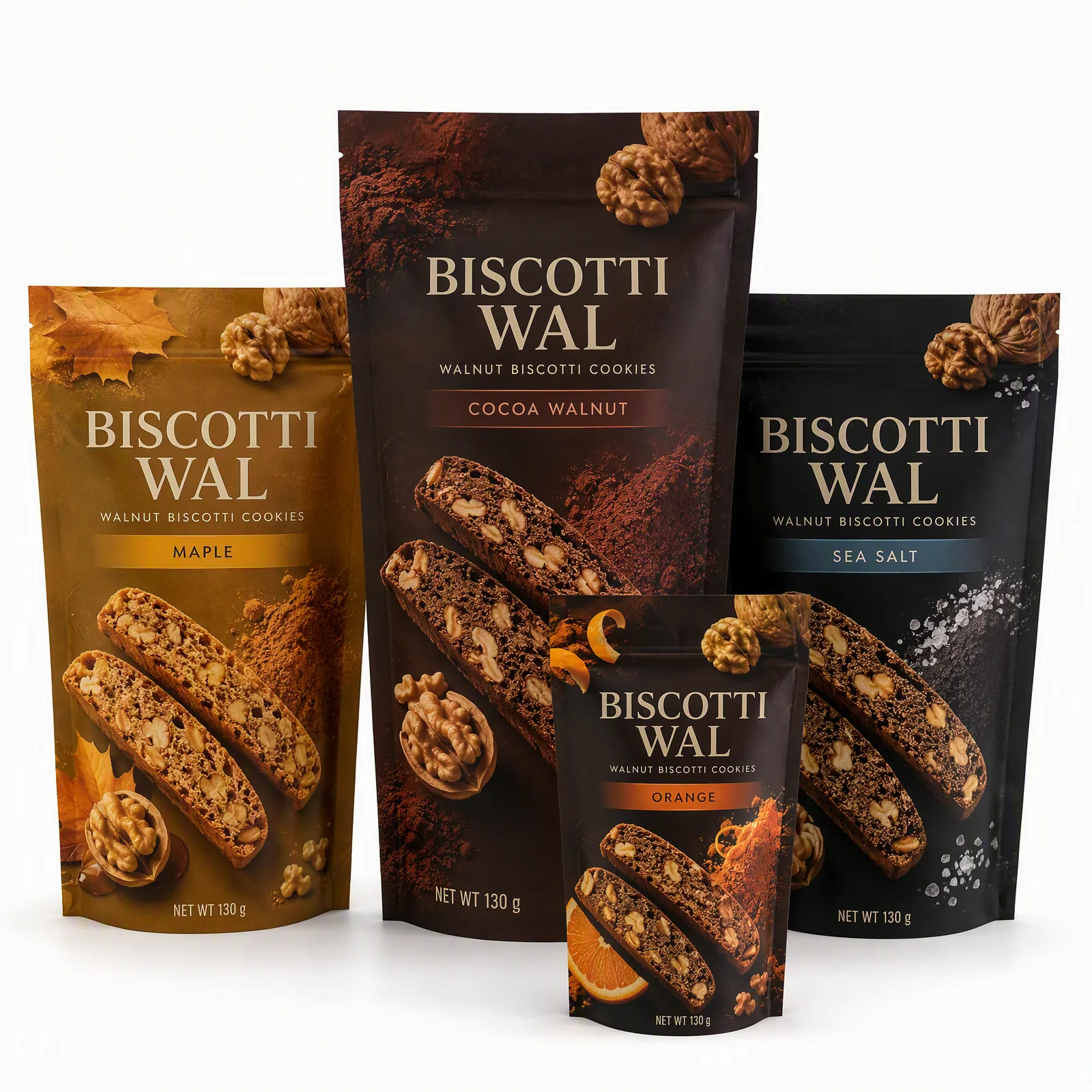 walnut biscotti cookies pouch artwork SP-SN469