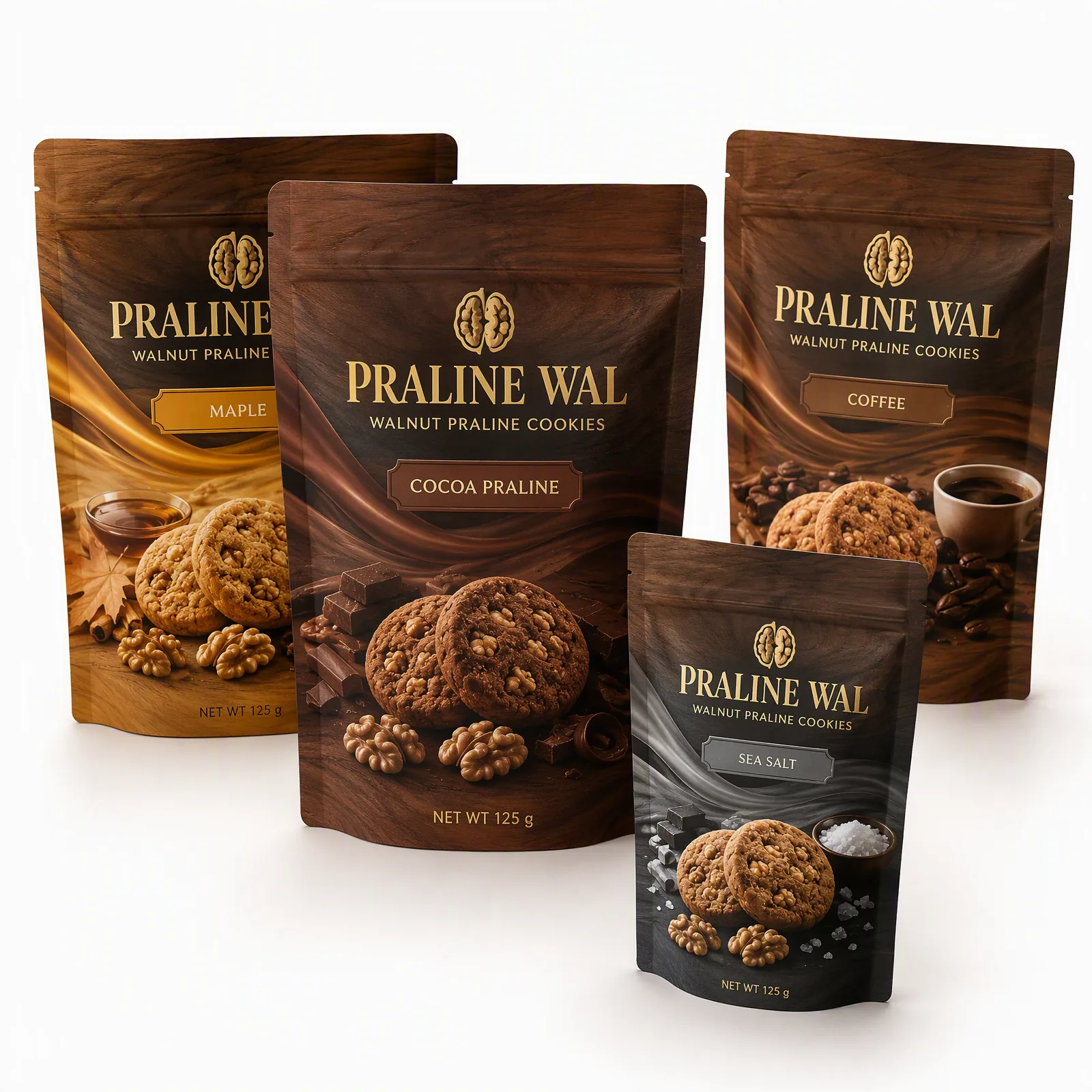 walnut praline cookies pouch artwork SP-SN471