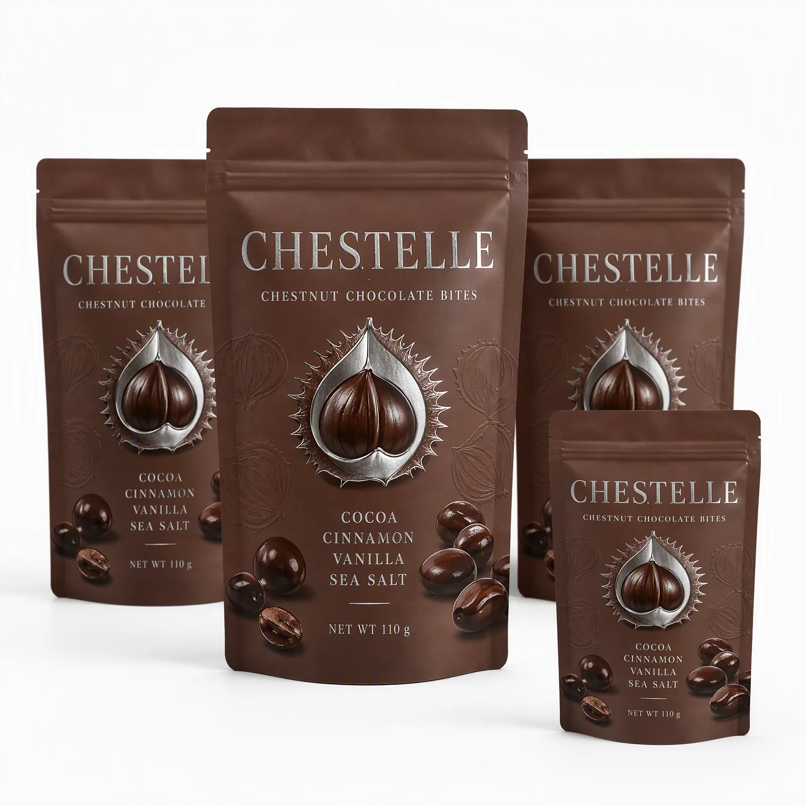 chestnut chocolate bites pouch artwork SP-SN486