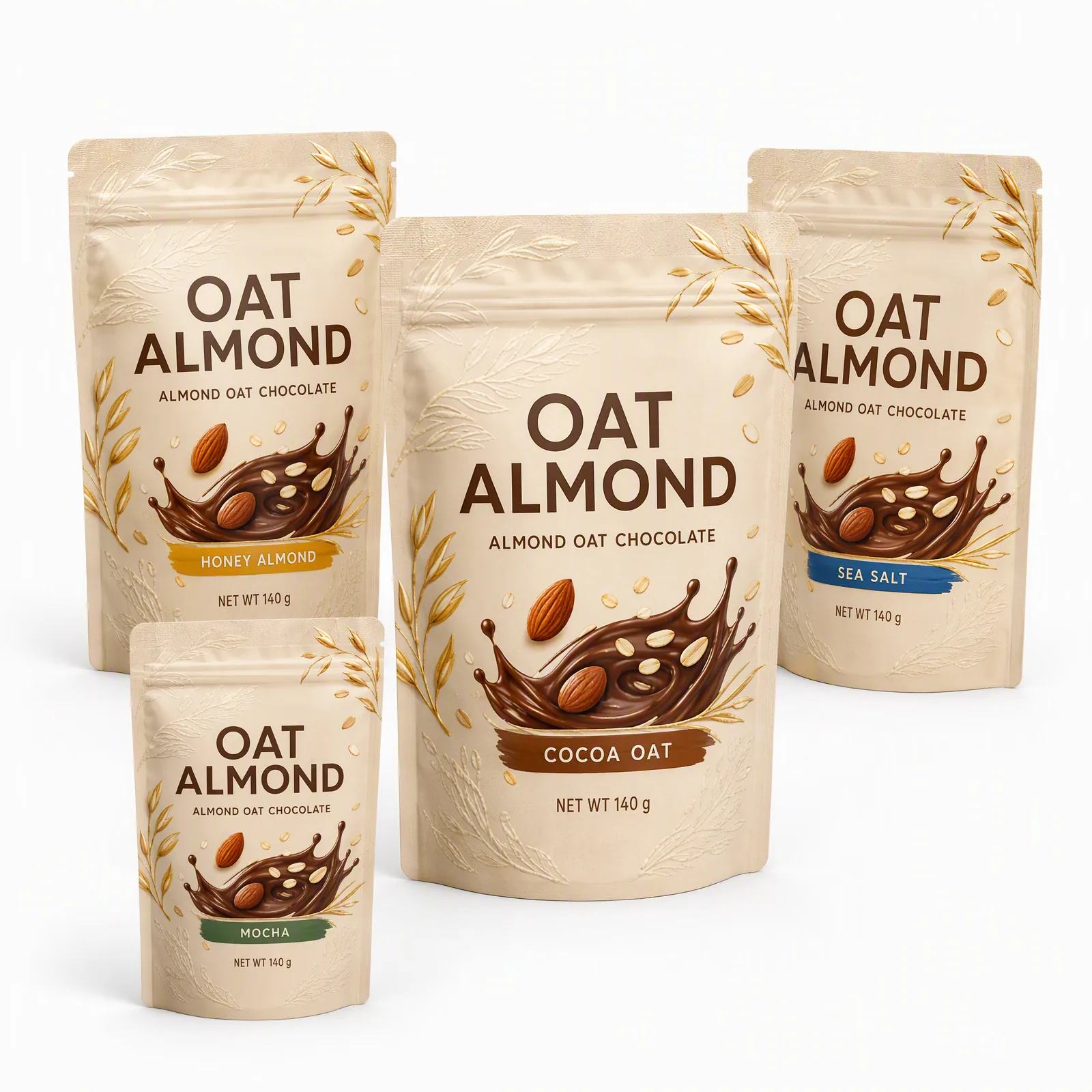 almond oat chocolate bites pouch artwork SP-SN491