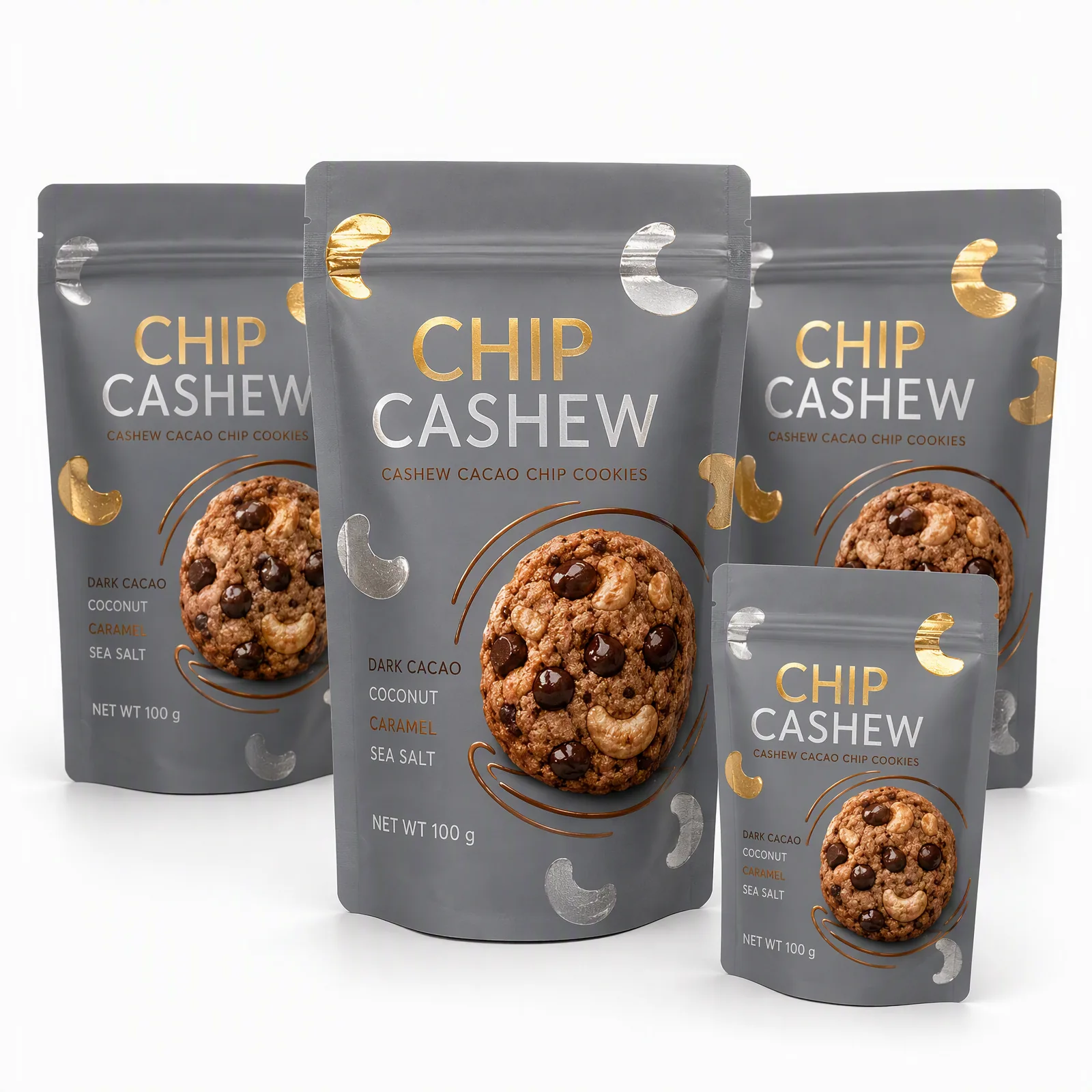 cashew cacao chip cookies pouch artwork SP-SN497