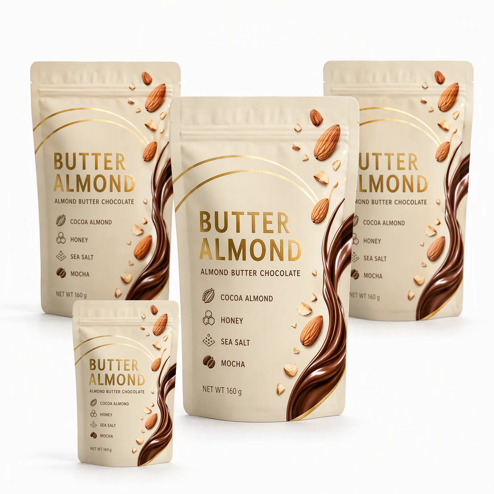 almond butter chocolate bites pouch artwork SP-SN500