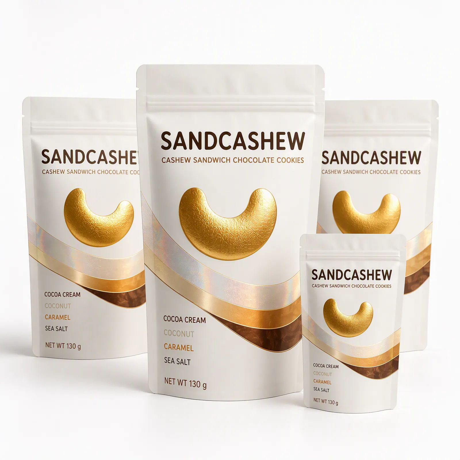 cashew sandwich chocolate cookies pouch artwork SP-SN503