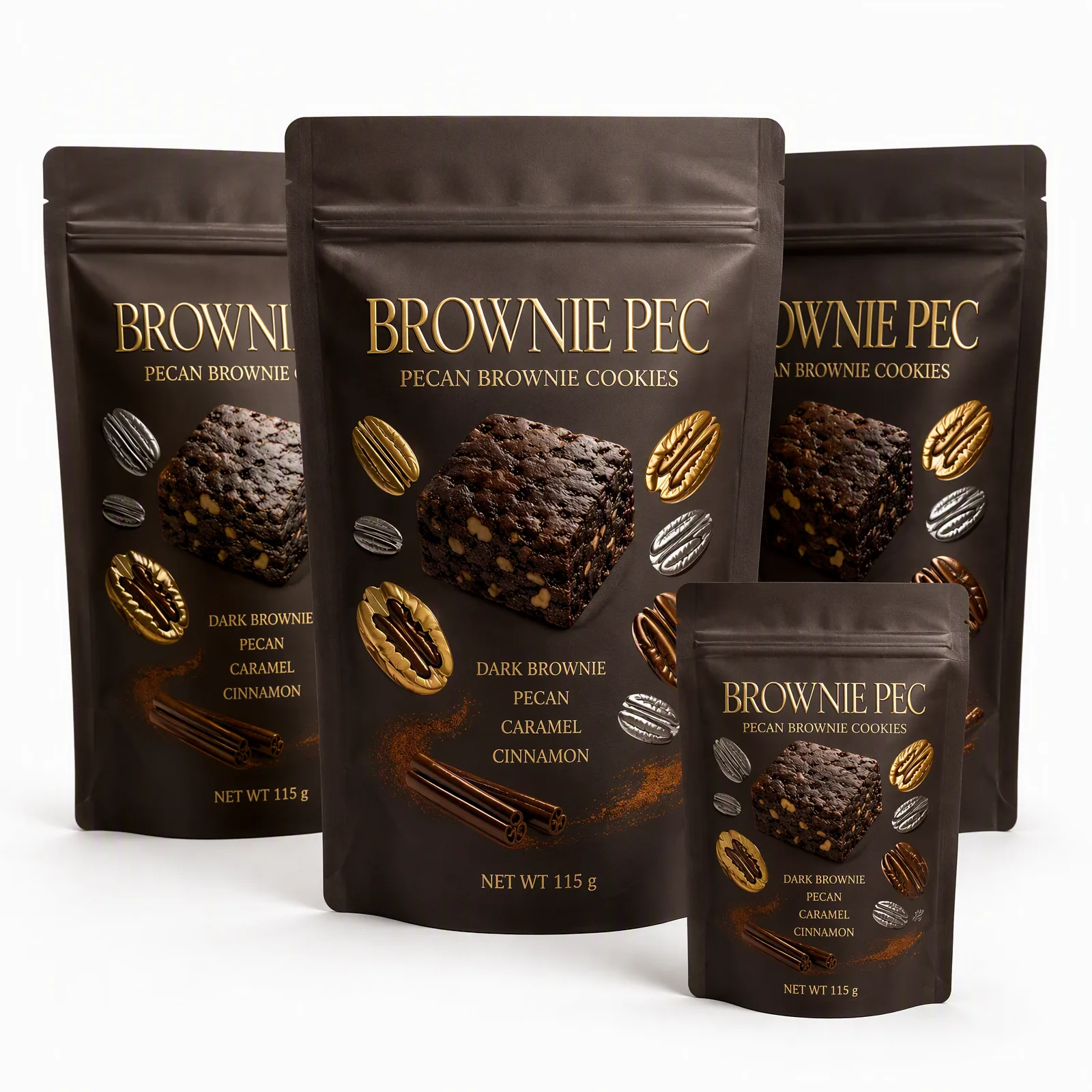 pecan brownie cookies pouch artwork SP-SN507