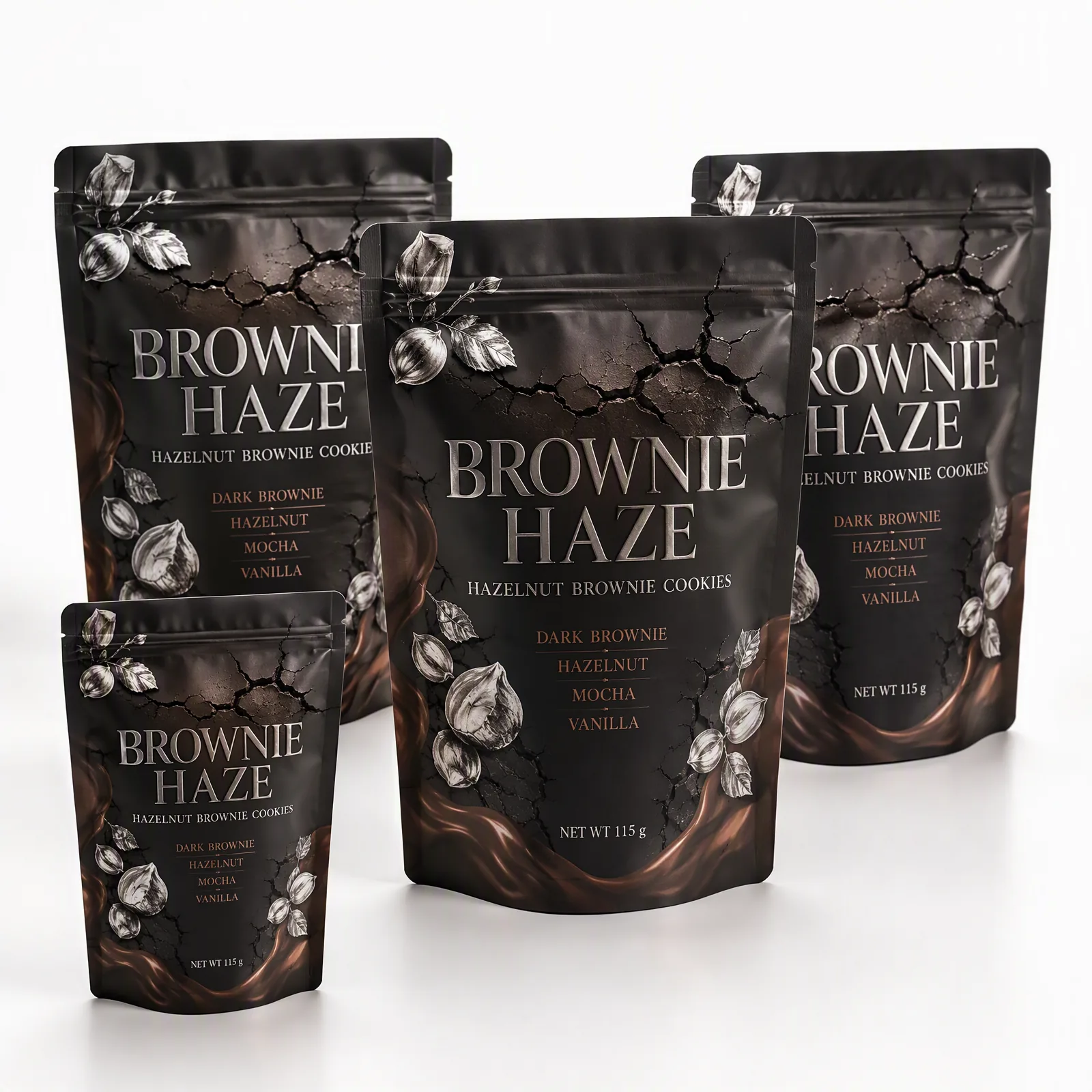 hazelnut brownie cookies pouch artwork SP-SN508