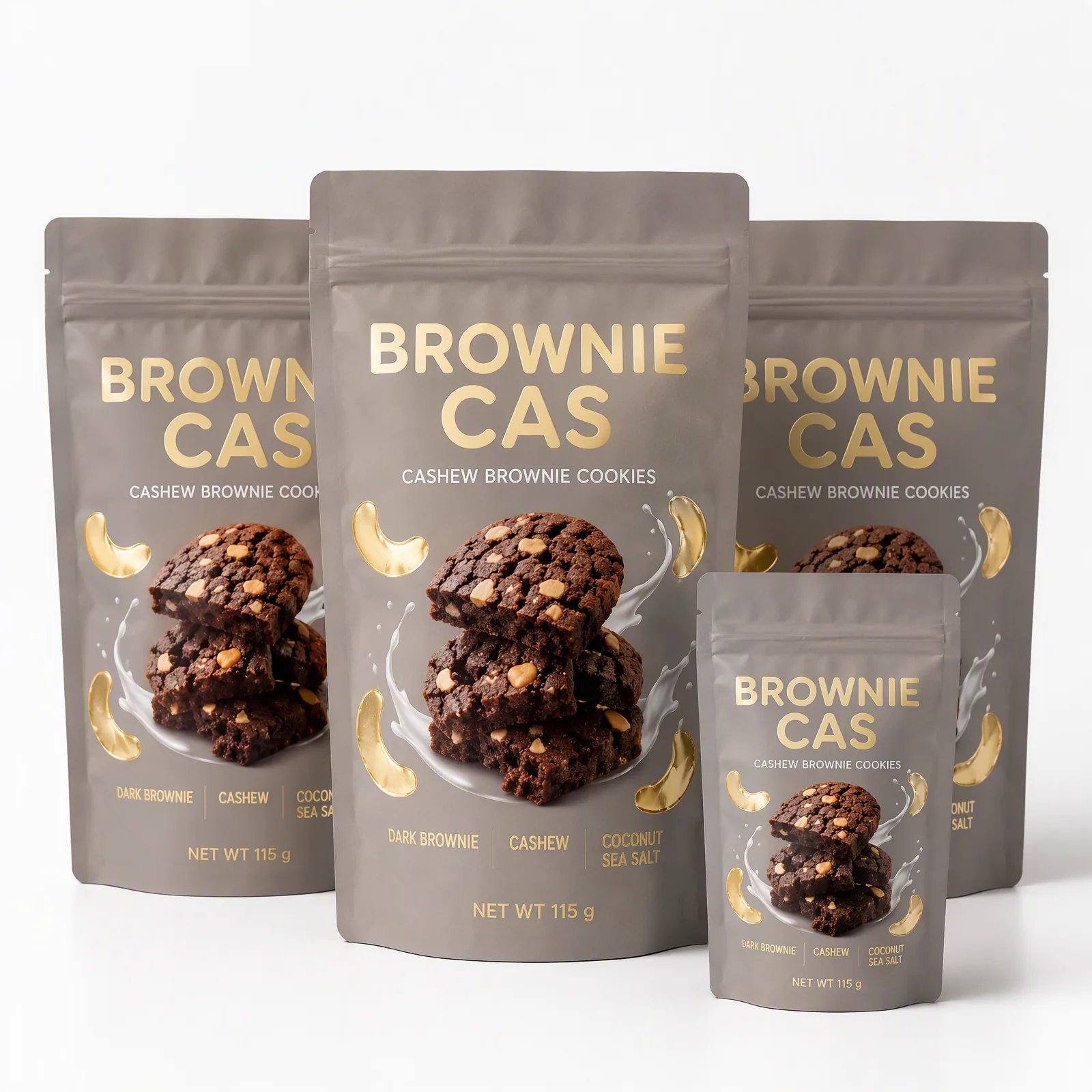 cashew brownie cookies pouch artwork SP-SN509