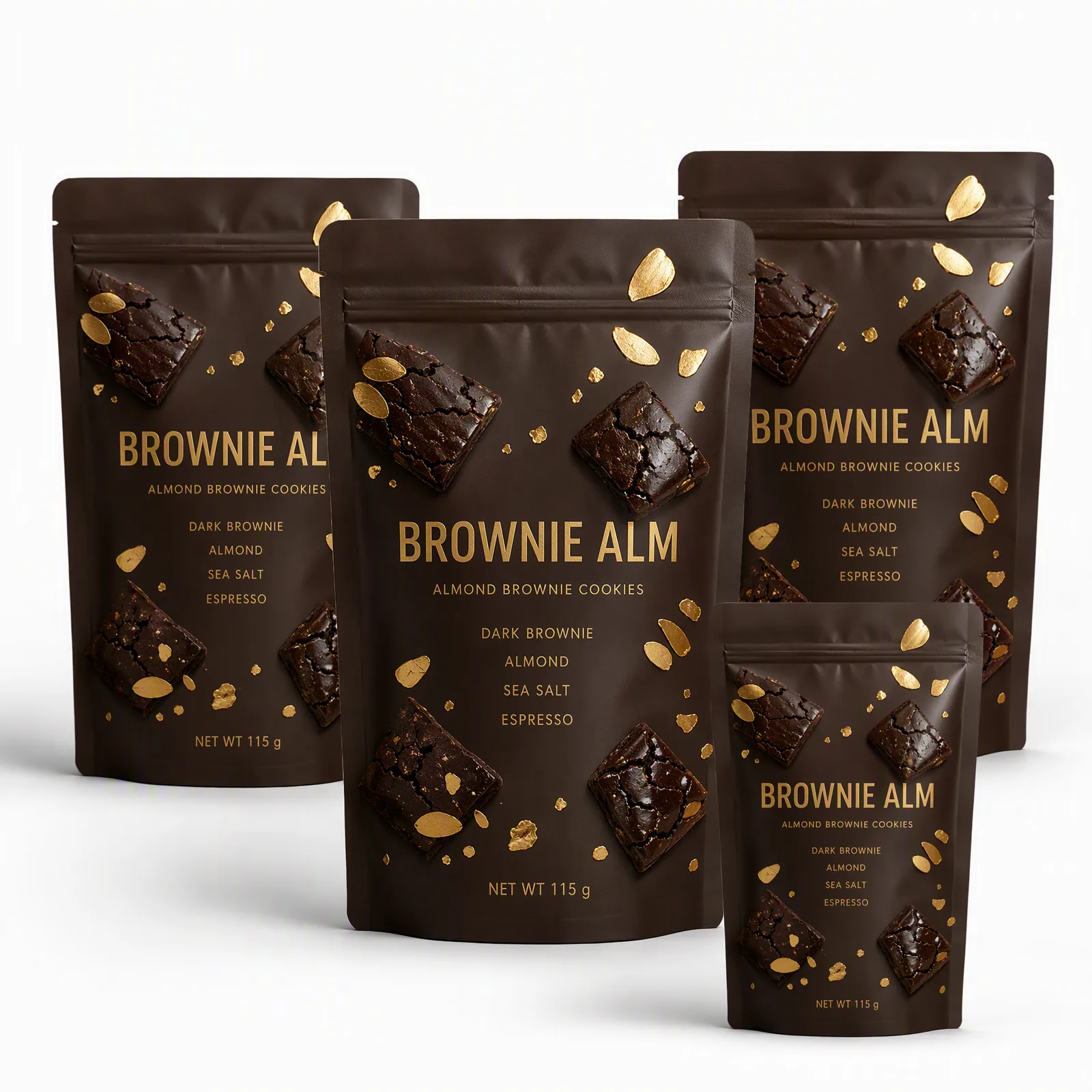 almond brownie cookies pouch artwork SP-SN511