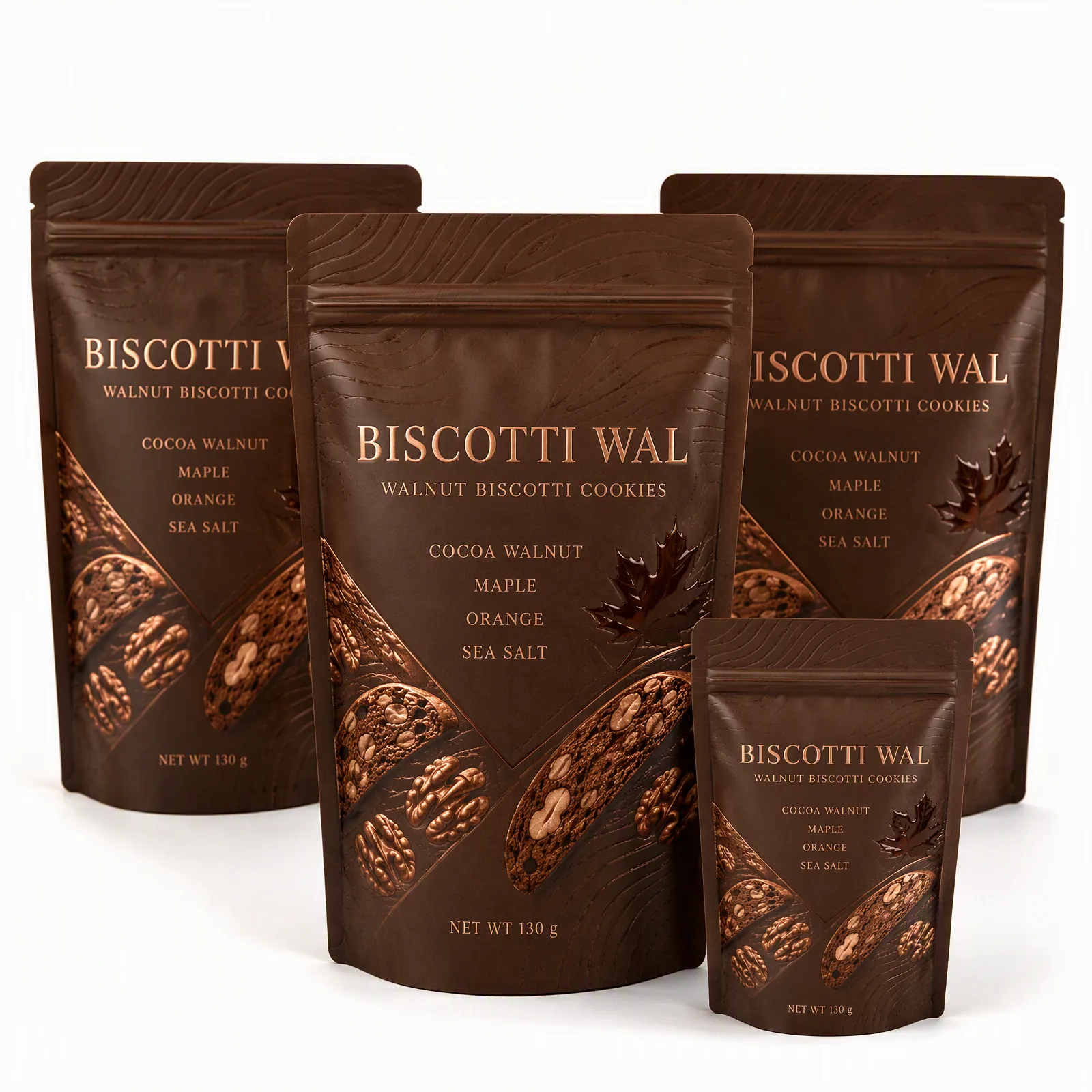 walnut biscotti cookies pouch artwork SP-SN513