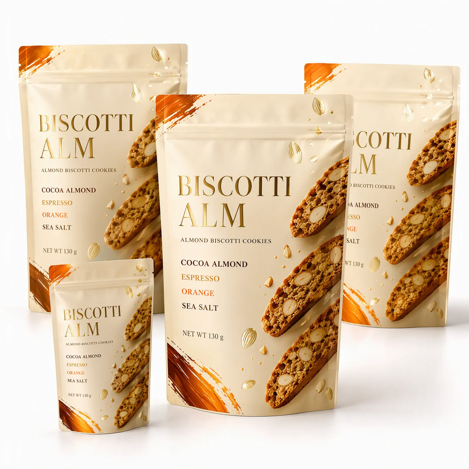 almond biscotti cookies pouch artwork SP-SN514