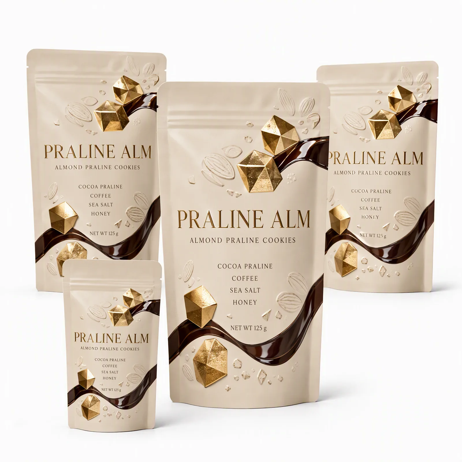 almond praline cookies pouch artwork SP-SN518