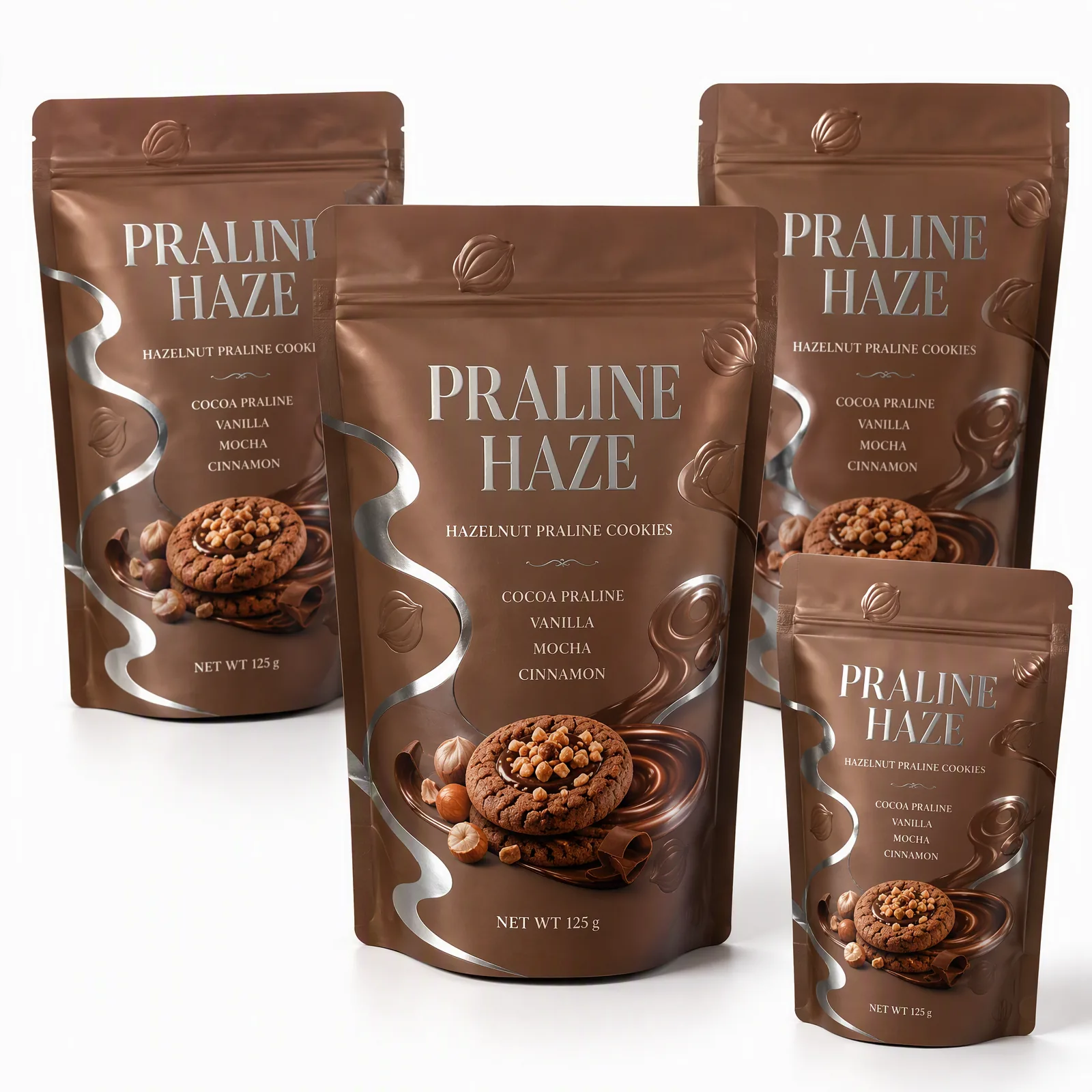 hazelnut praline cookies pouch artwork SP-SN520