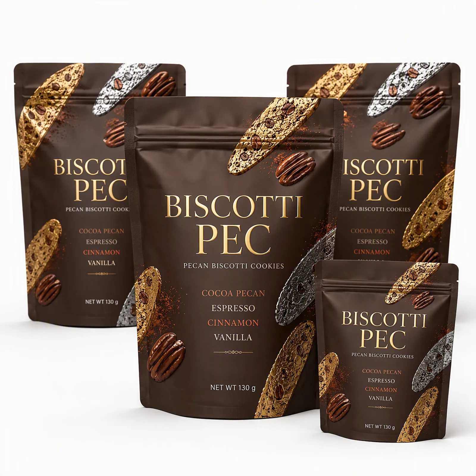 pecan biscotti cookies pouch artwork SP-SN521