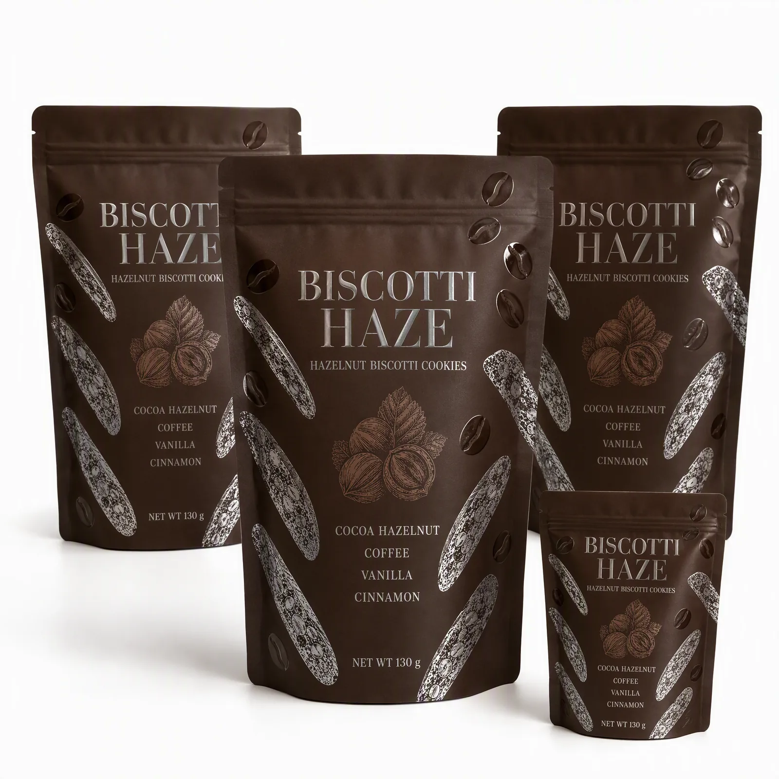 hazelnut biscotti cookies pouch artwork SP-SN522
