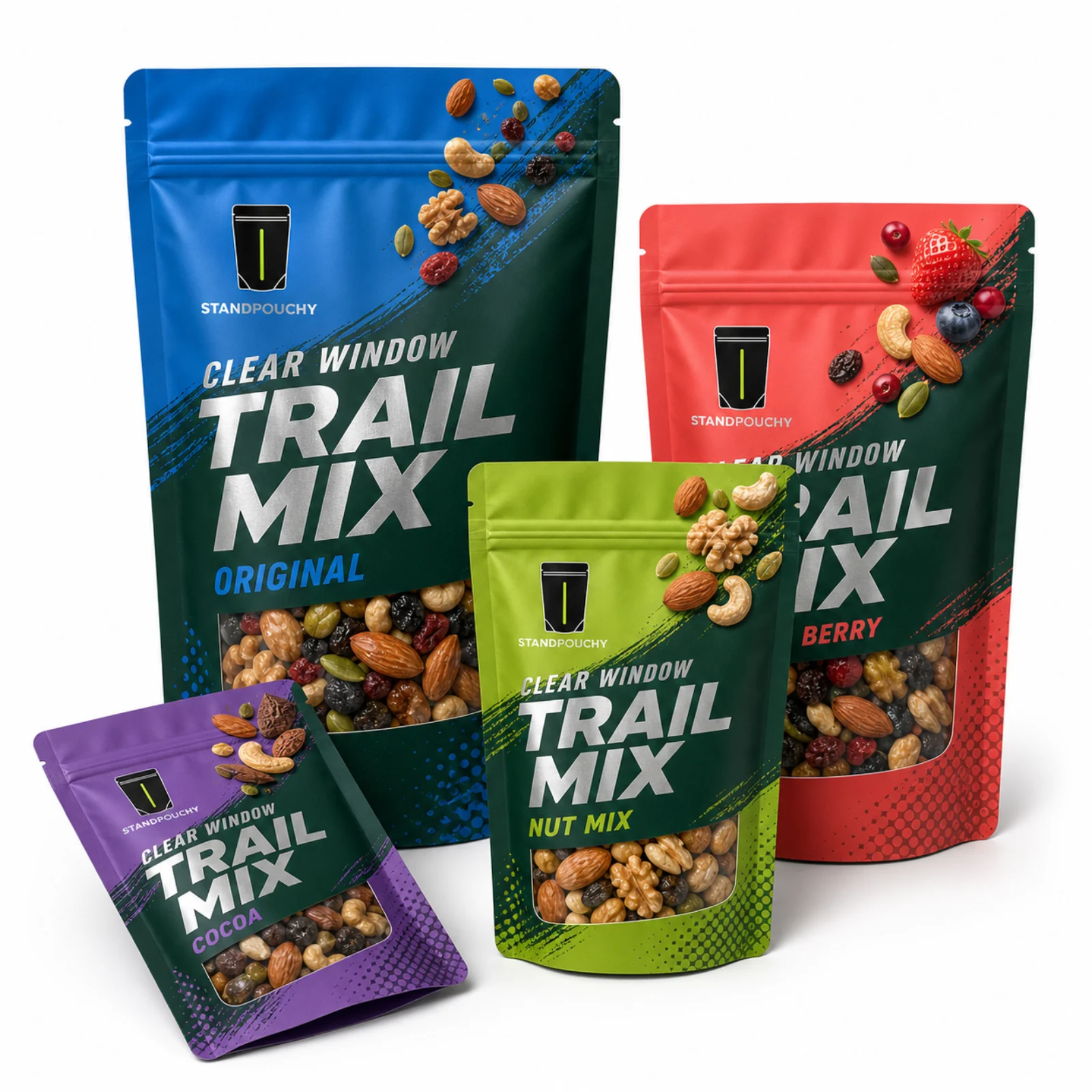 Clear Window Trail Mix Pouch