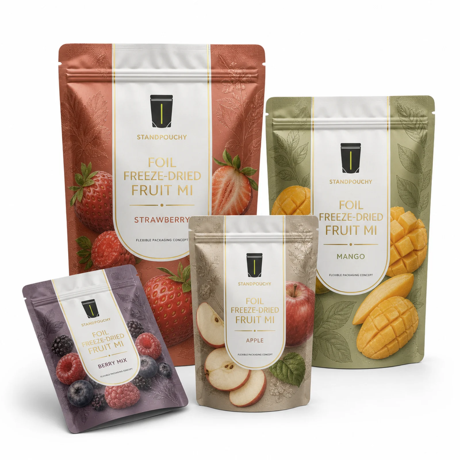 Foil Freeze-Dried Fruit Mix Pouch